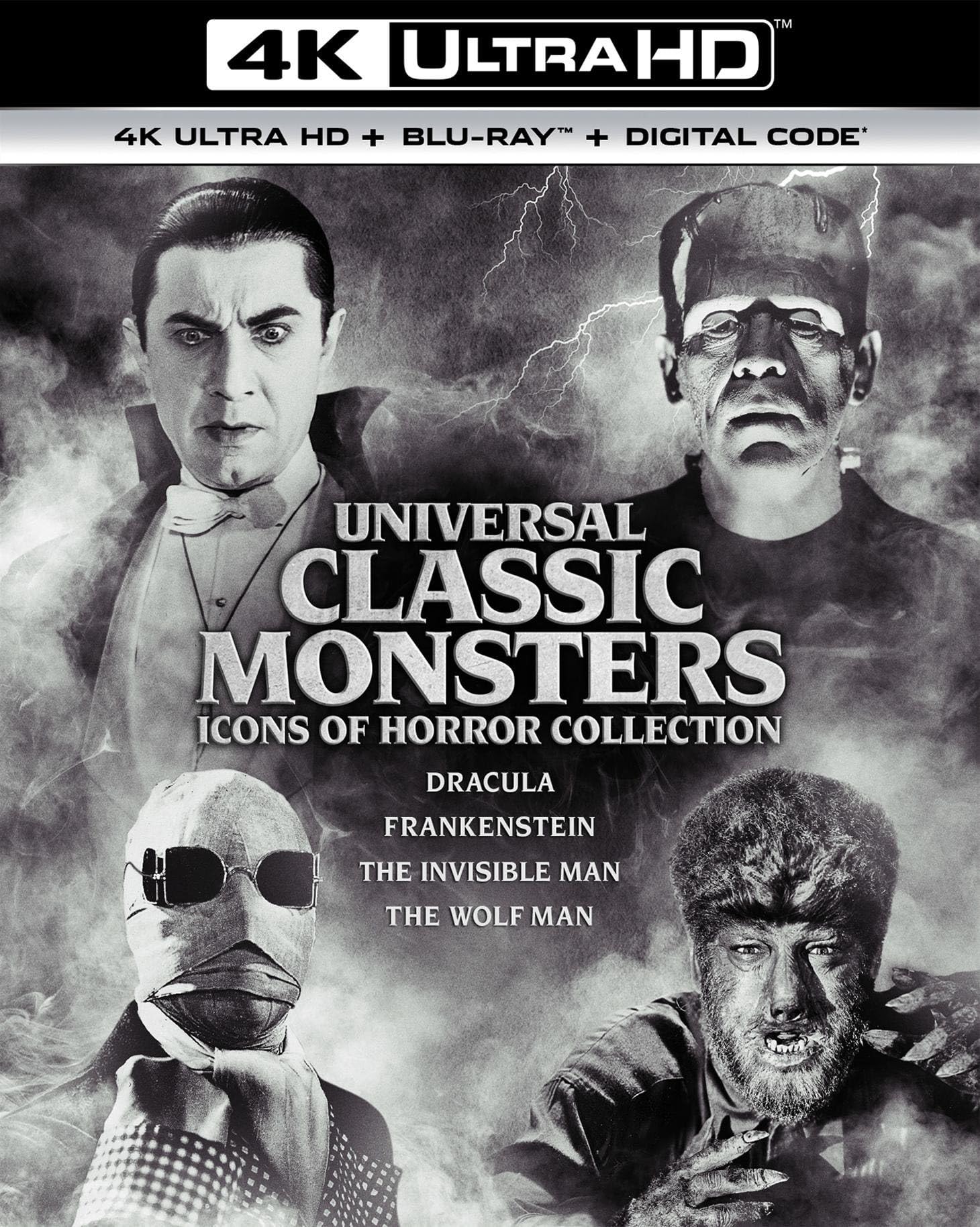 Universal Classic Monsters: Icons of Horror Collection: Dracula / Frankenstein / The Invisible Man / The Wolf Man + (Deutsche Sprache. Deutsche Untertitel) Films