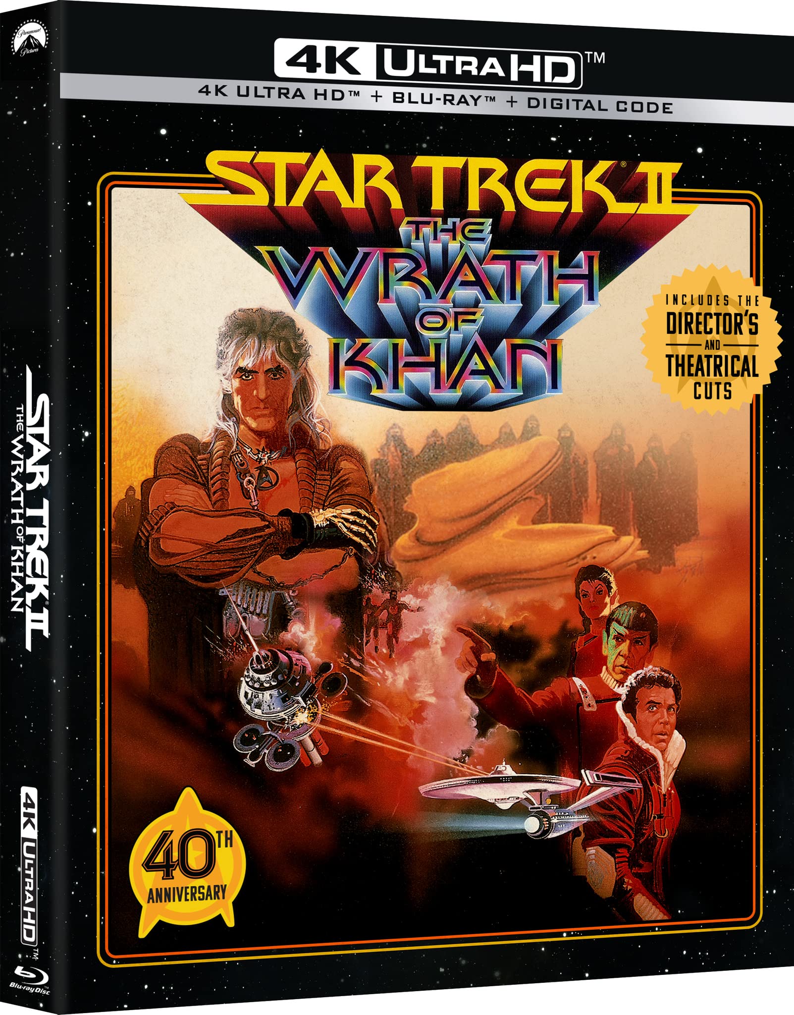STAR TREK II: THE WRATH OF KHAN (4KUHD/BD/DIGITAL COPY) dvd