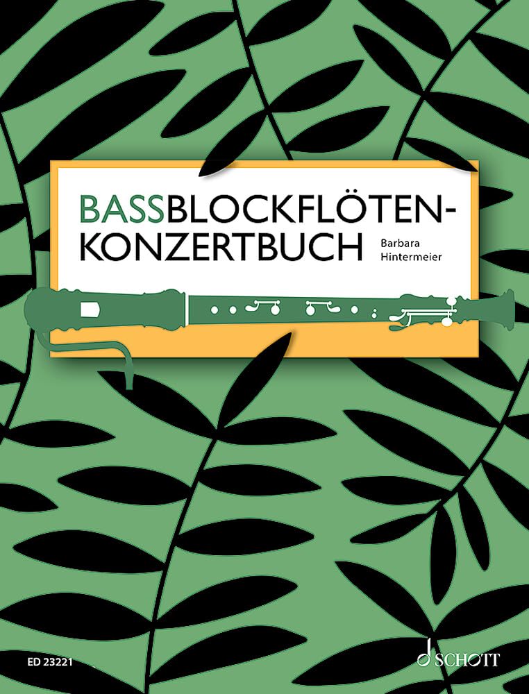 Bassblockflötenkonzertbuch: Bass-Blockflöte. Spielbuch. (Bassblockflötenschule) Sheet Music