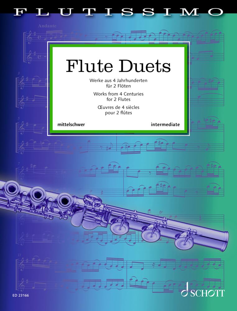 Flute Duets: Werke aus 4 Jahrhunderten für 2 Flöten. 2 Flöten. Spielpartitur. (Flutissimo) Sheet Music