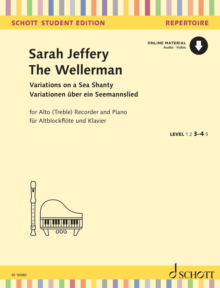 The Wellerman: Variationen über ein Seemannslied. Alt-Blockflöte und Klavier. (Schott Student Edition - Repertoire) Sheet Music
