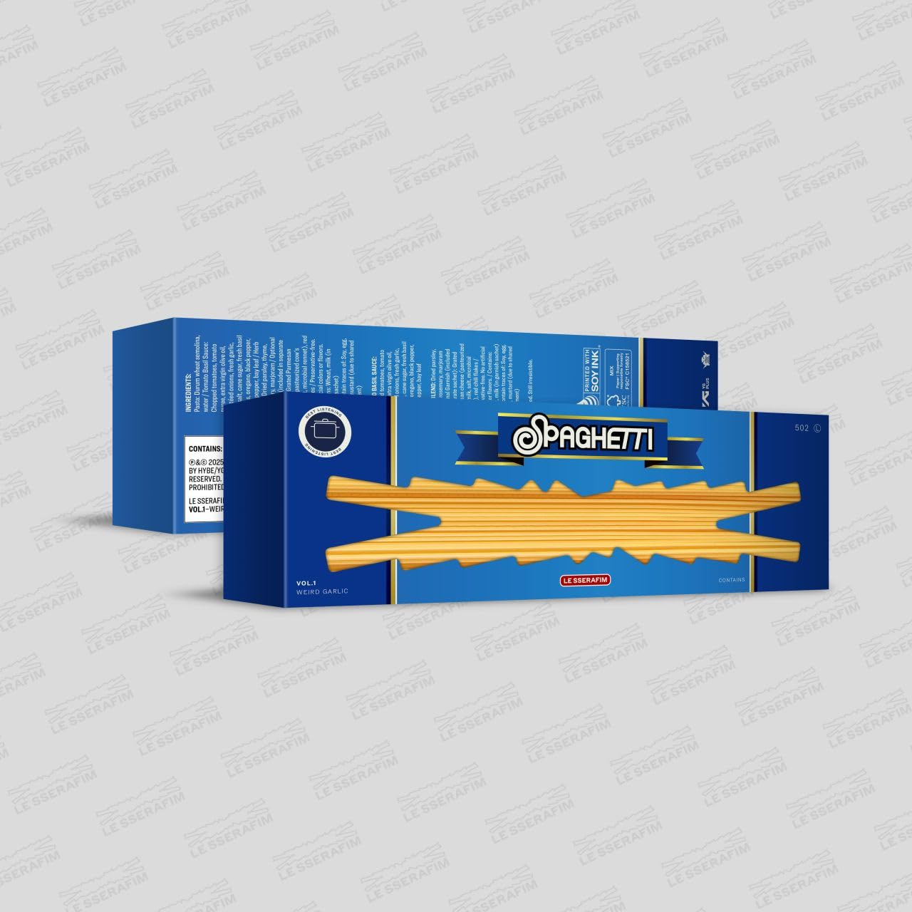 LE SSERAFIM 1st Single Album 'SPAGHETTI' WEIRD  GAR Music