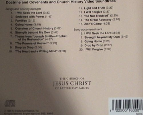 Doctrine and Covenants and Church History Video Soundtrack Music