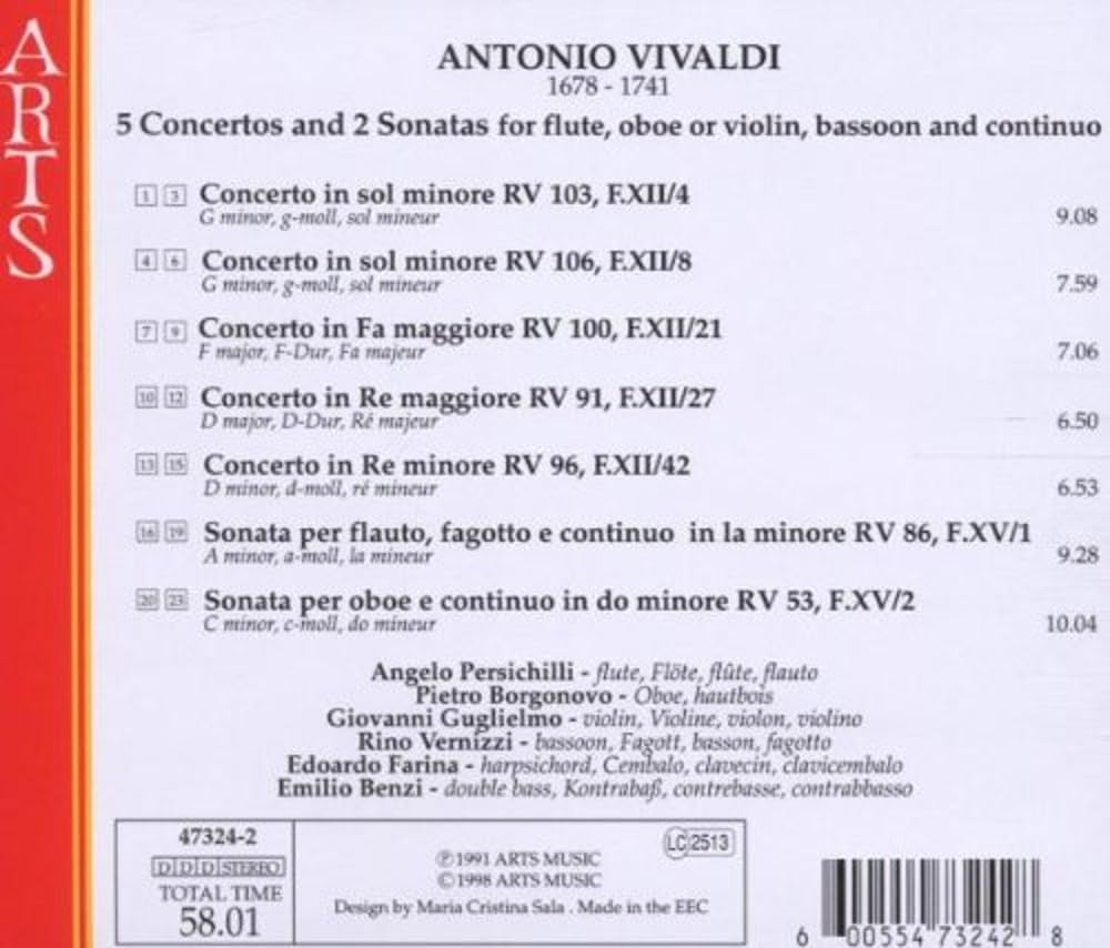 Concerti, 5 / Sonaten R.86 und 53 Classical