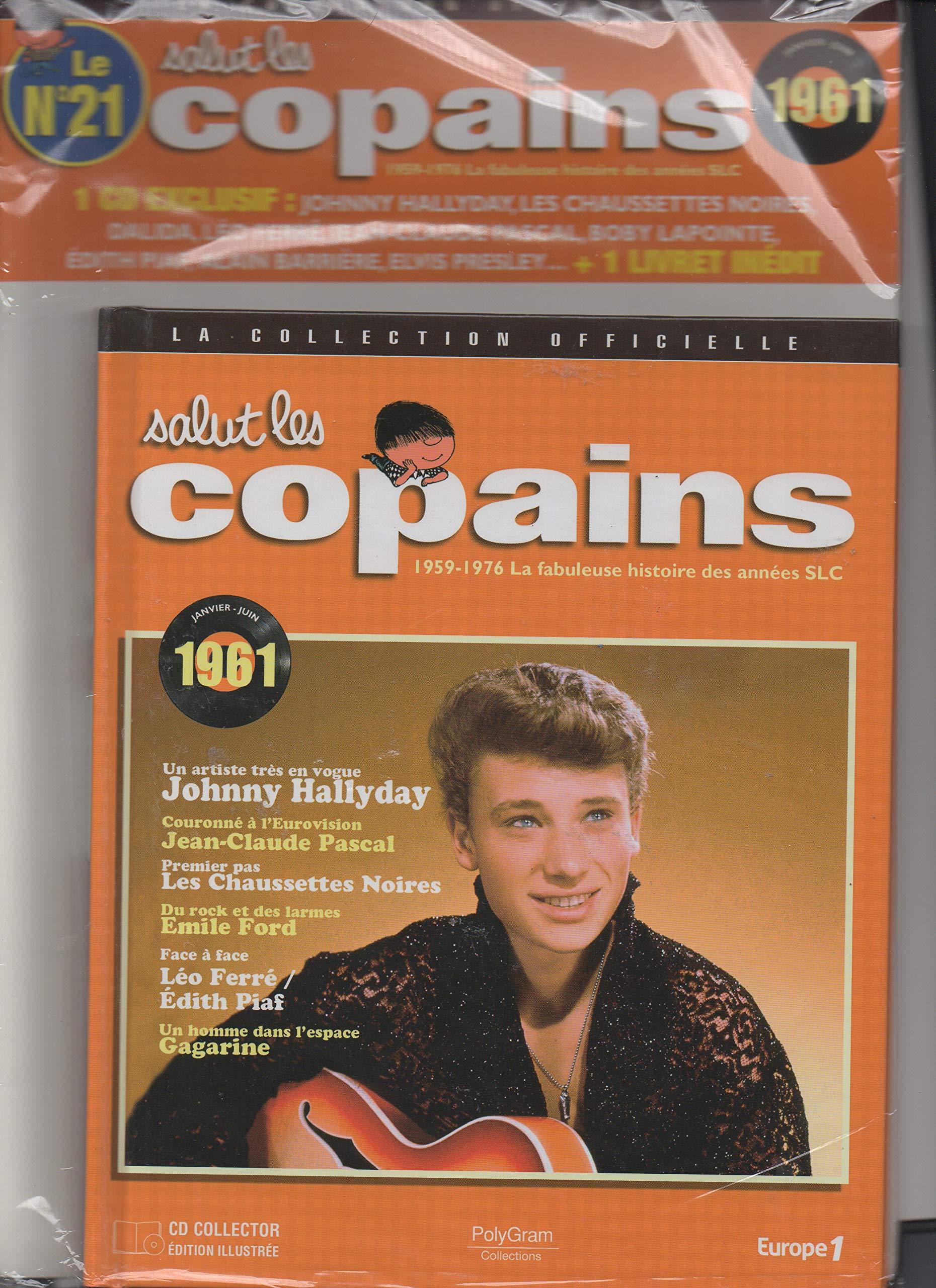 salut les copains janvier - juin 1961 livre + cd la collection officielle n° 21 cd