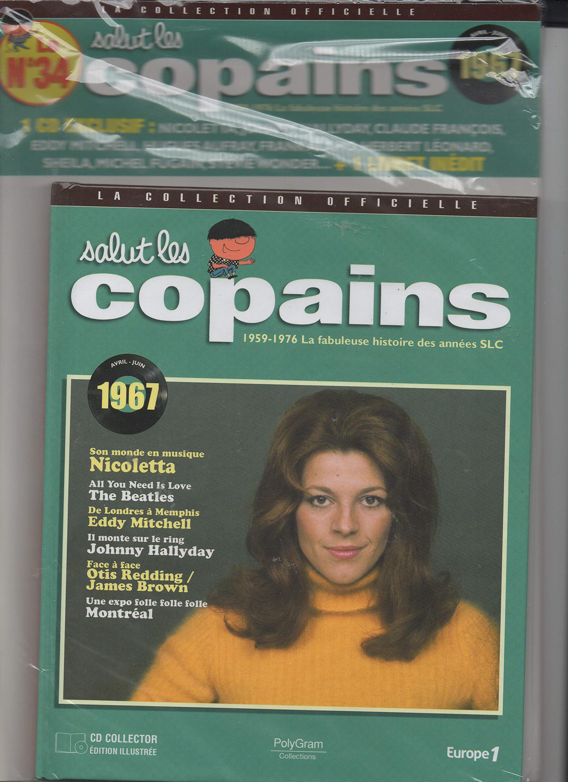 salut les copains avril- juin 1967 livre + cd la collection officielle n°34 cd