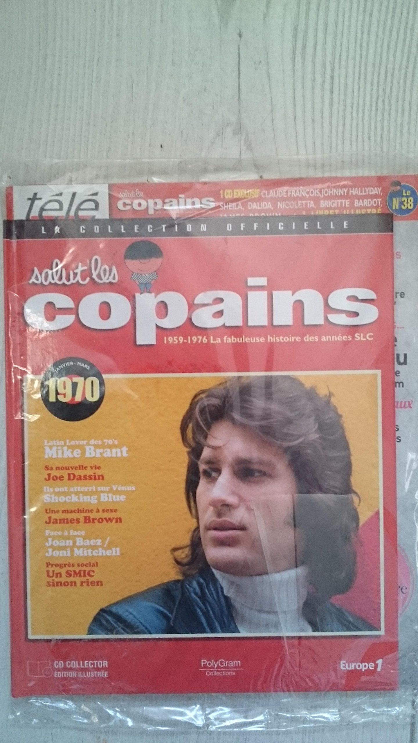 Mike Brant - salut les copains 1959-1976 la fabuleuse histoire des années SLC; 1CD collector + 1 livret ; album N°38 Music