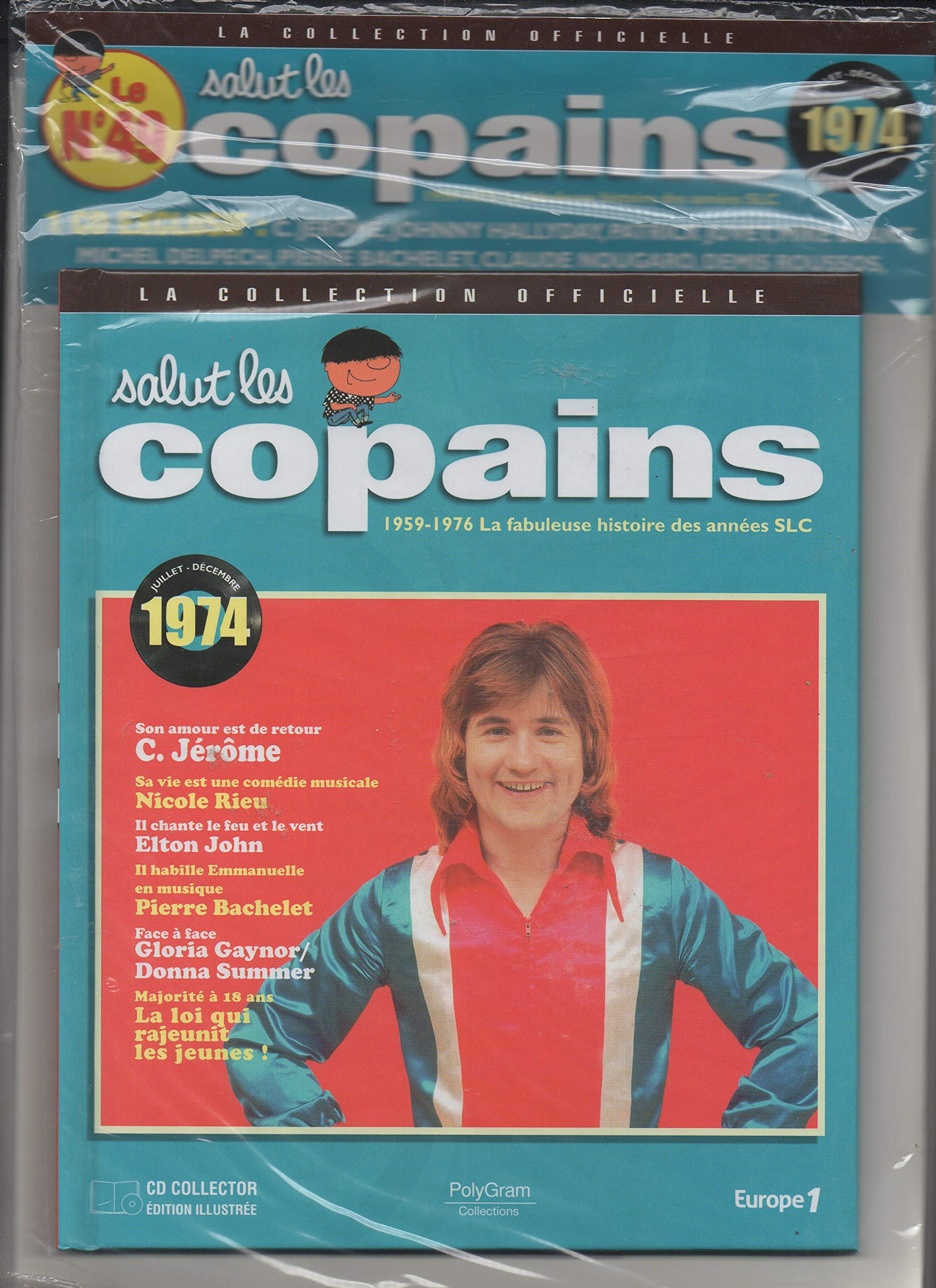salut les copain juillet - decembre 1974 livre + cd la collection officielle n°49 cd
