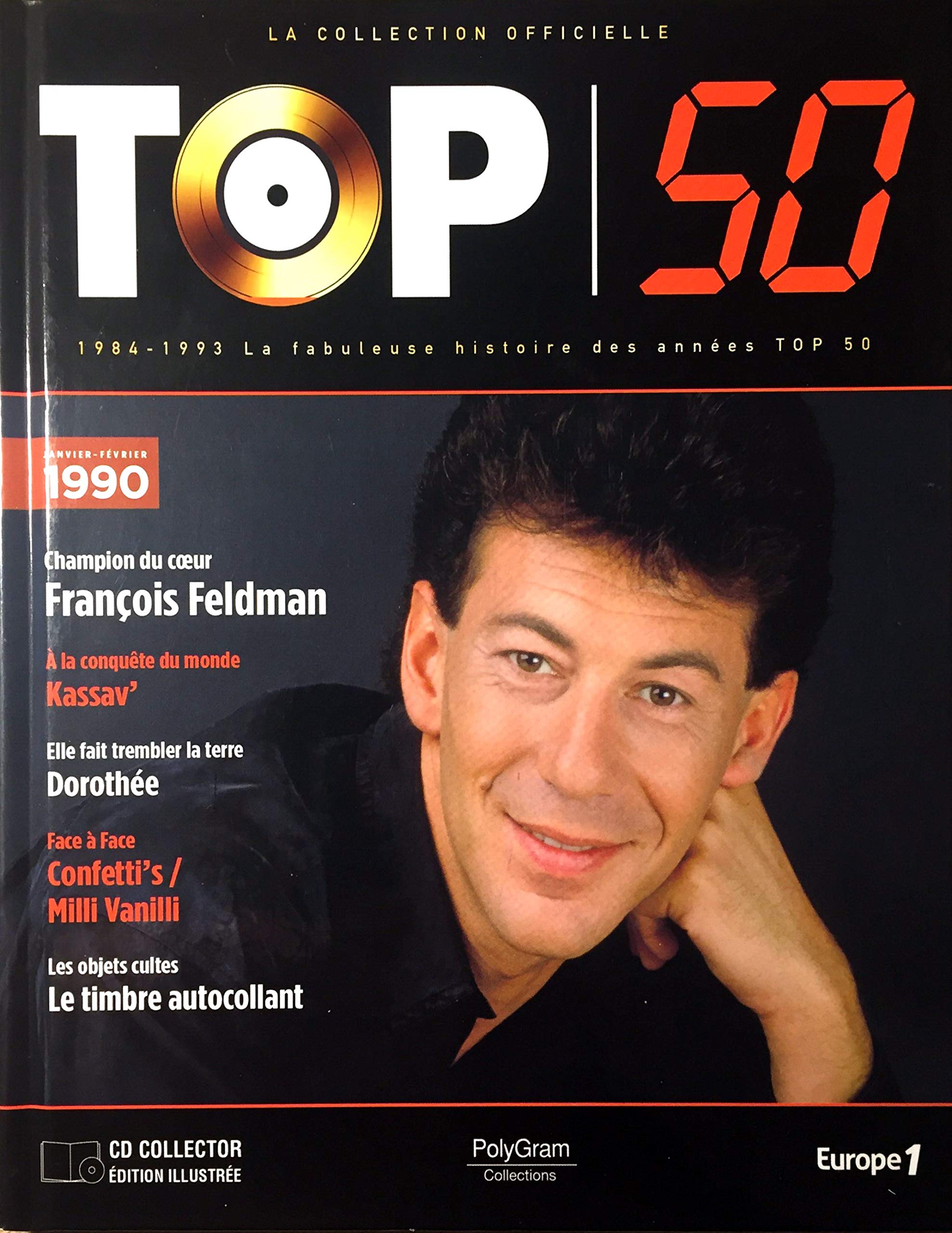 Livre + CD La Collection Officielle Top 50 - Janvier - Février 1990 cd