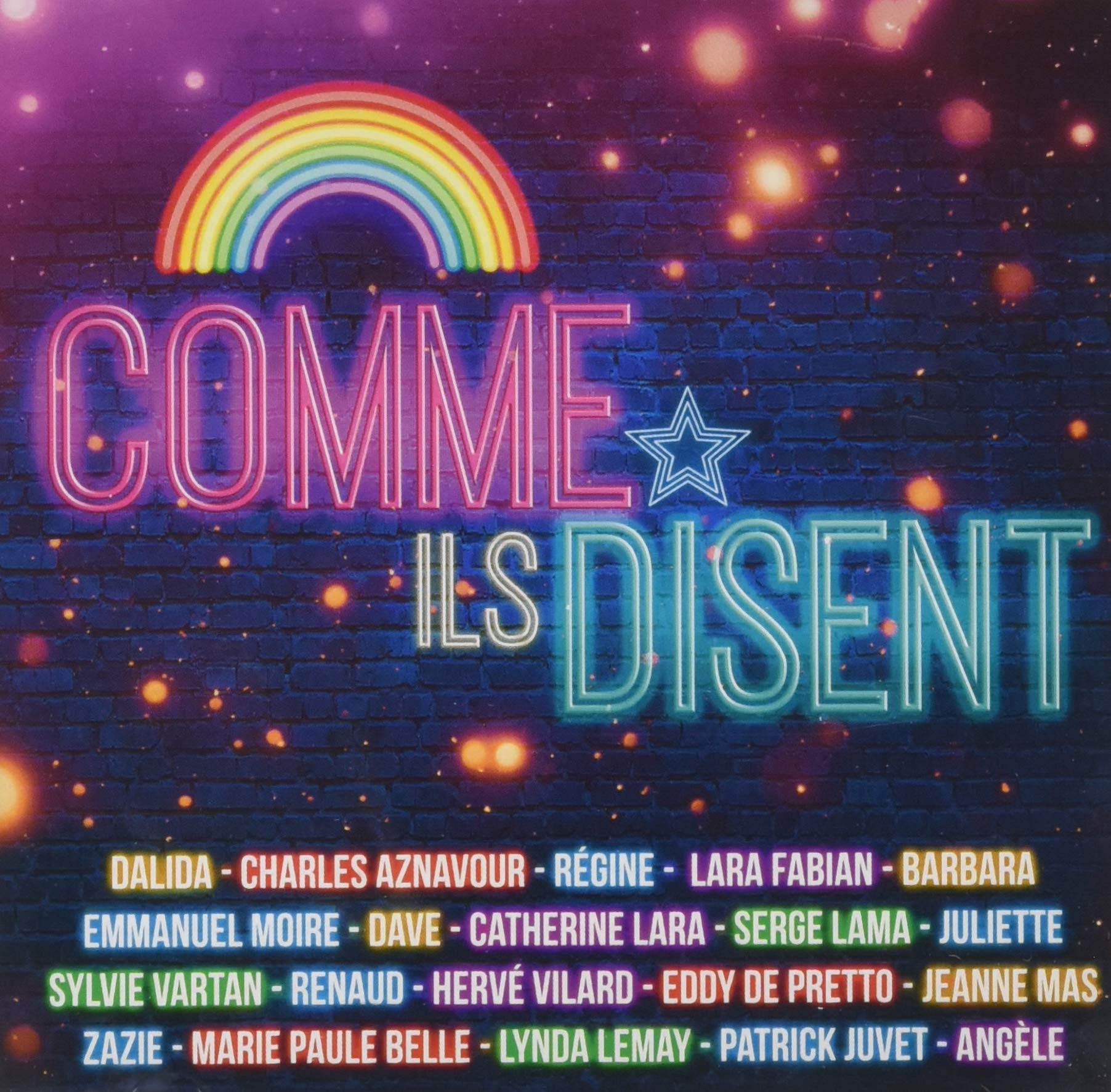 Comme Ils Disent/Dalida, Aznavour, Lara Fabian, Dave, Renaud, Zazie, Angele,… cd