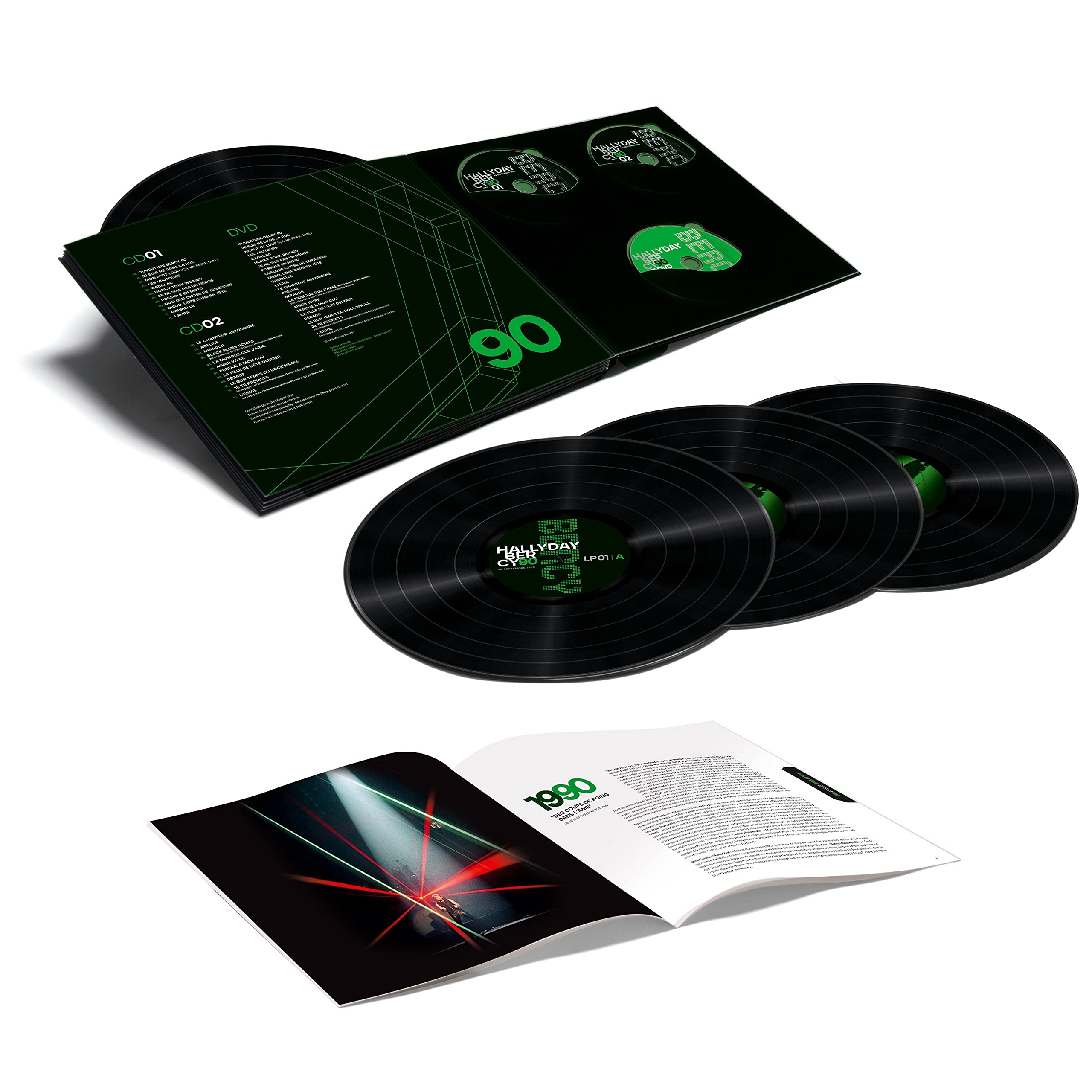 Bercy 90 (Coffret 4lp+2cd+Dvd - Tirage Limite) Country & Folk
