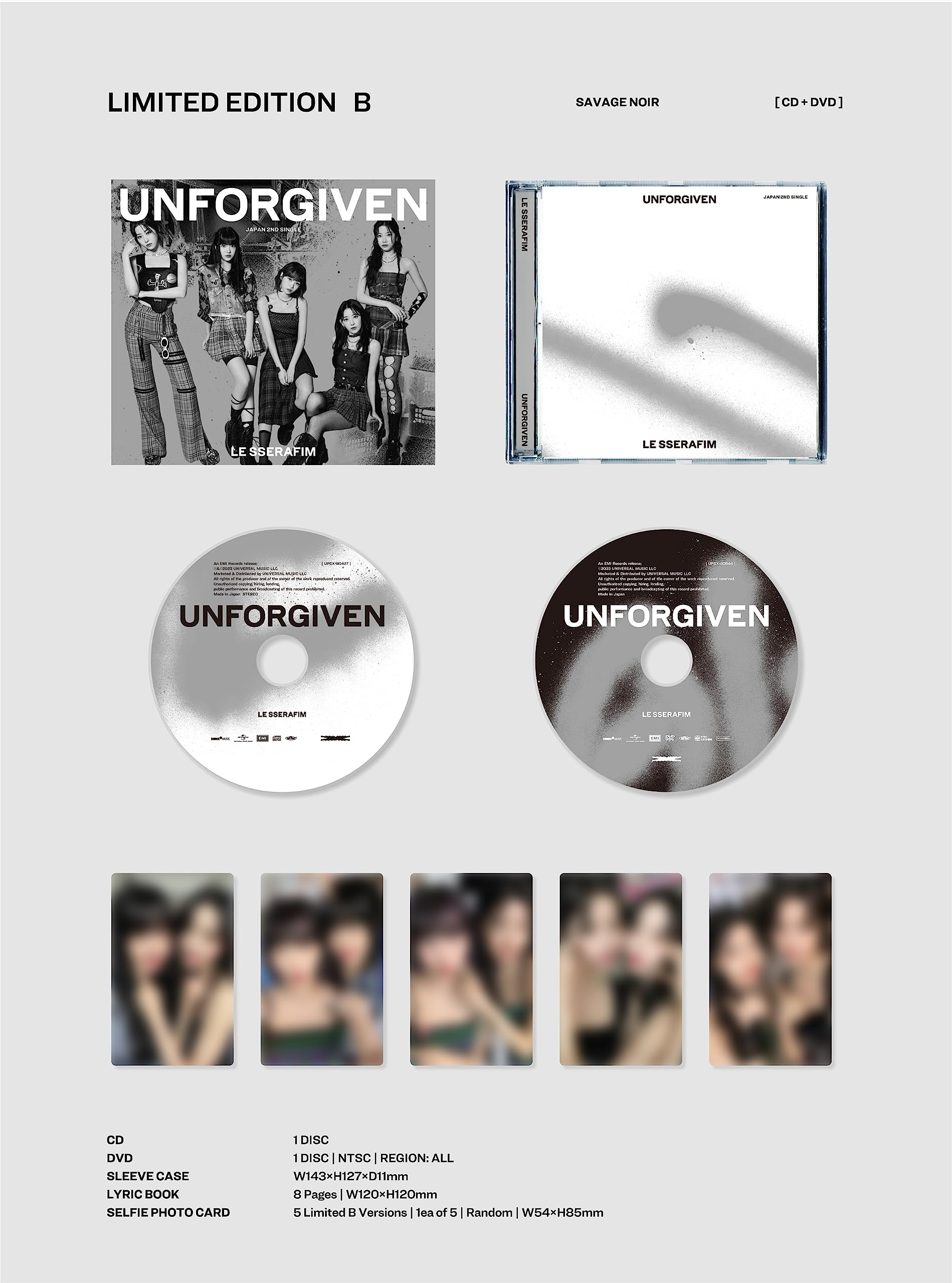 Product Image: Unforgiven Ltd. Edition B (Japan Single + DVD)