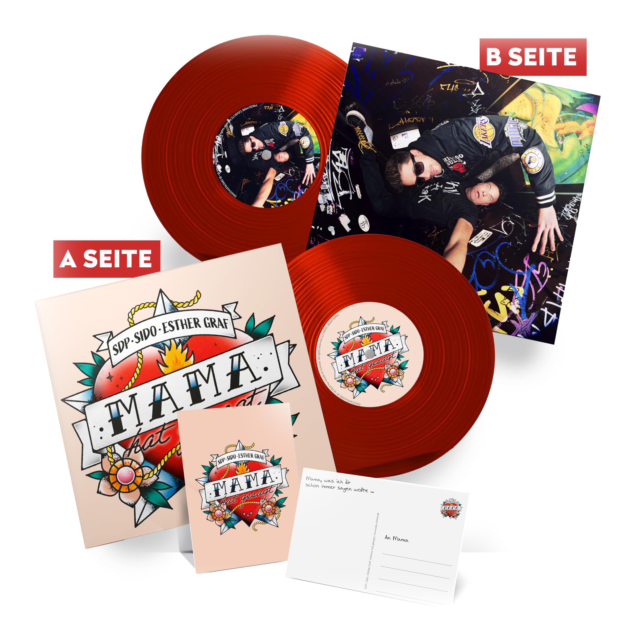 Mama hat gesagt (7inch Red Vinyl + Postkarte) Rap & Hip-Hop