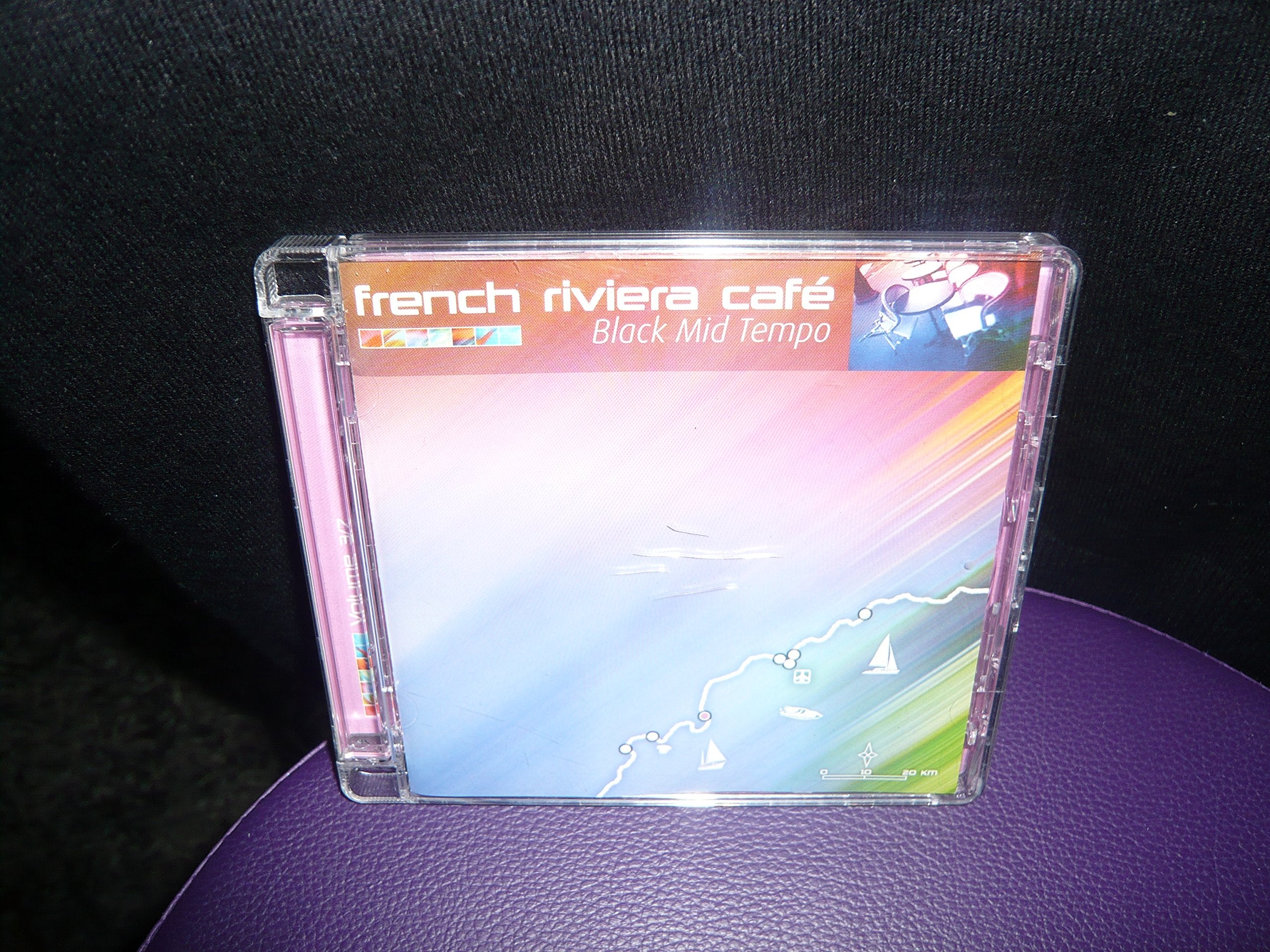 French Riviera Cafe 3-Blac Pop