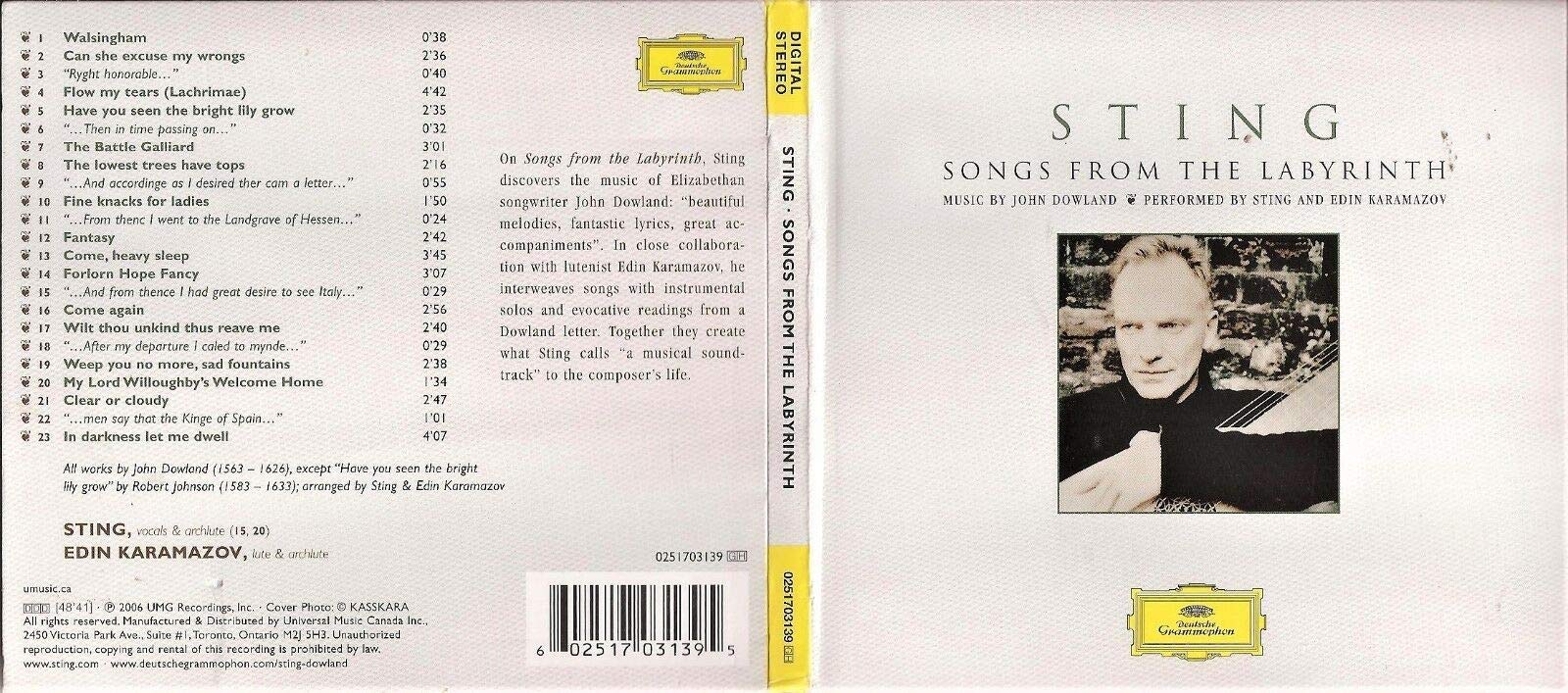 Songs from the Labyrinth Classical