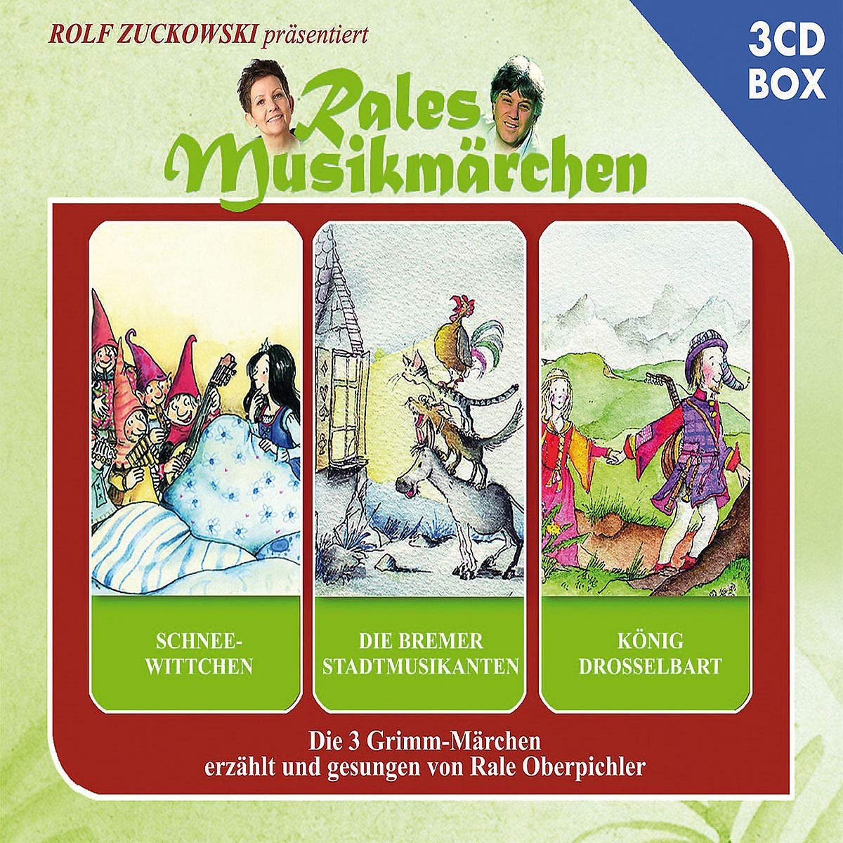 Rales Musikmärchen - präsentiert von Rolf Zuckowski: Schneewittchen / Die Bremer Stadtmusikanten / König Drosselbart Children & Young People Audio Books