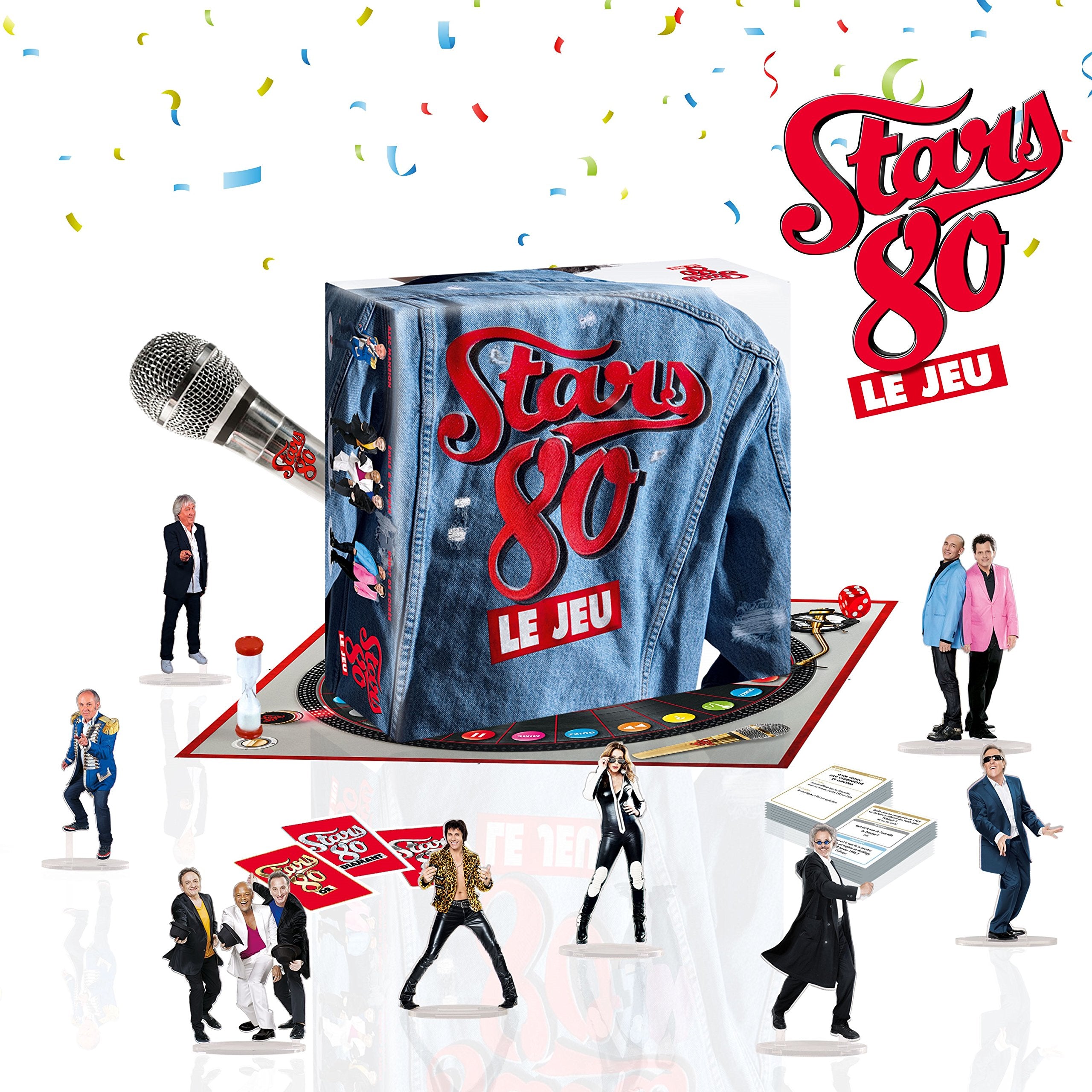 Box Deluxe Stars 80 Jeu Karaoké (inclus le jeu, 4 DVD Karaoké et 1 micro fil) Films