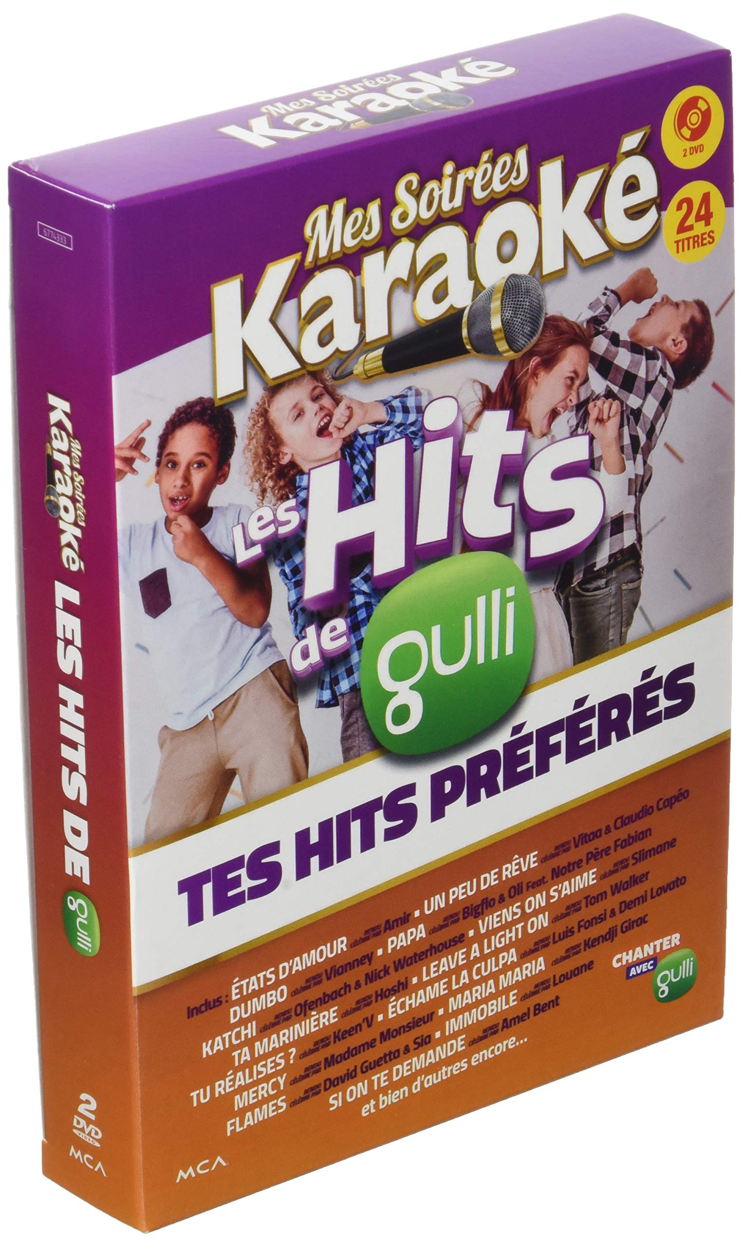 Mes Soirées Karaoké 2 DVD Hits de Gulli 2018 Films