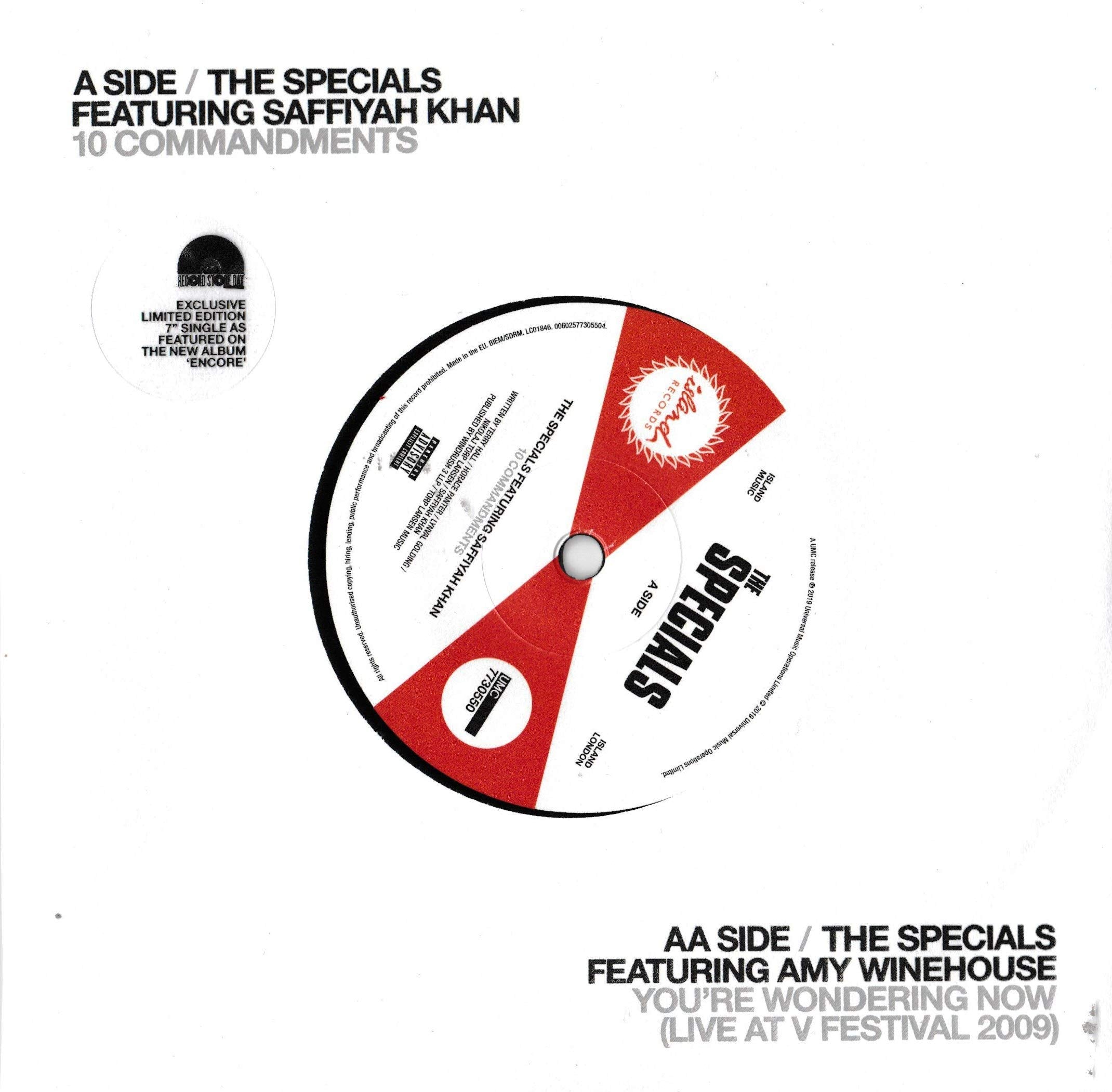 10 Commandments / You're Wondering Now (Ft Amy Winehouse) (10 Inch) (Rsd) cd