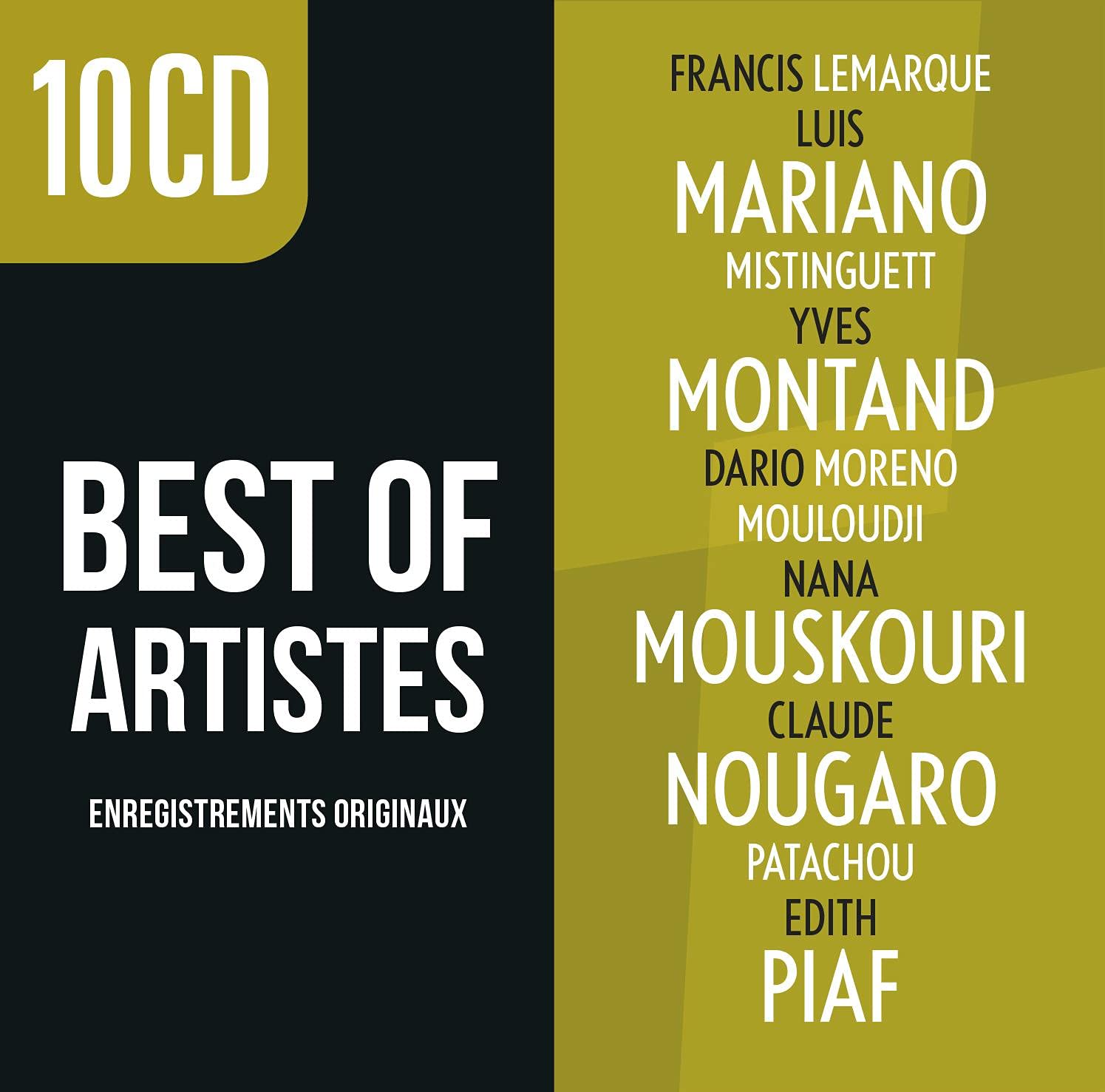 Coffret 10 CD Best of Artistes Pop