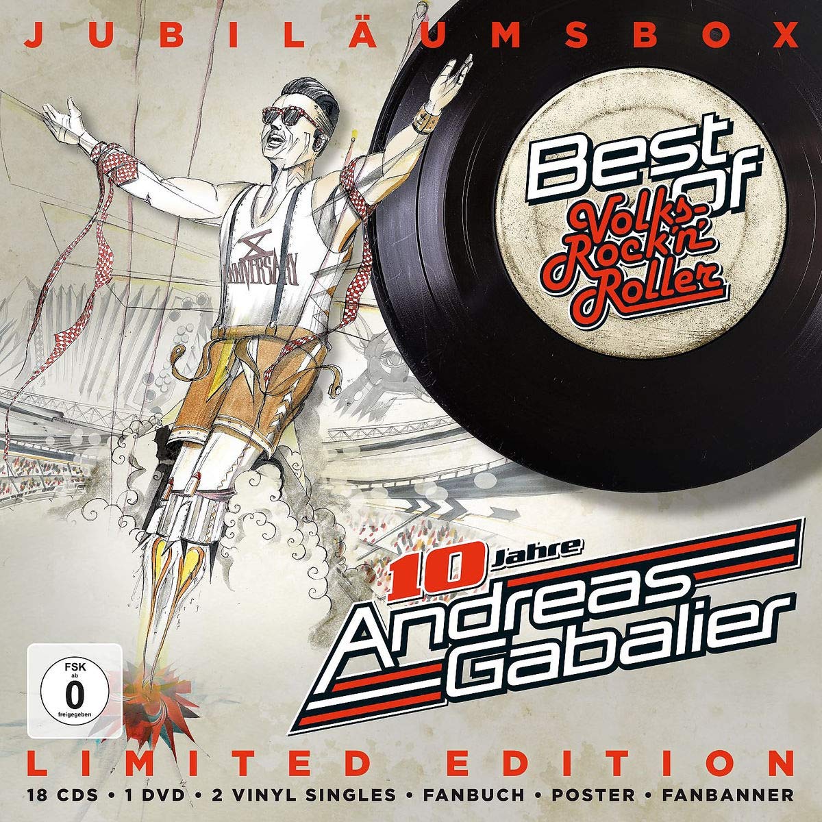 Best of - 10 Jahre Volks-Rock'n'Roller Jubiläumsbox German Schlager & Volksmusik