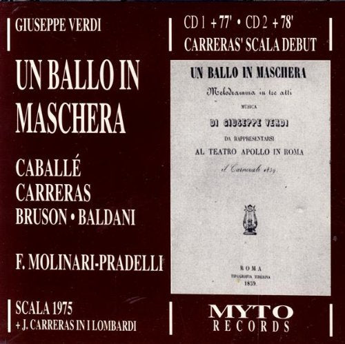 Un Ballo in Maschera: Milaan 1975 Classical