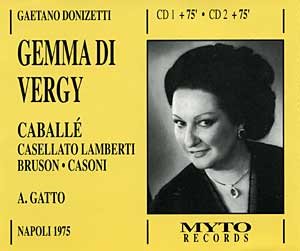 Donizetti: Gemma Di Vergy Classical