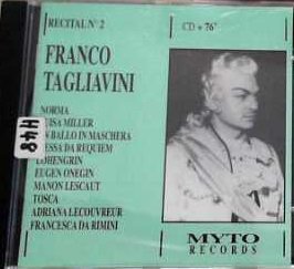 Franco Tagliavini: Recital Vol. 2 Classical