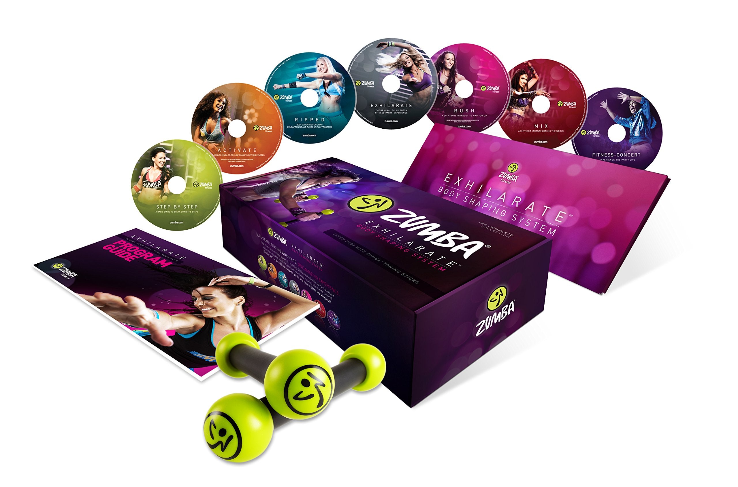 Zumba® Fitness Exhilarate Premium version Body Shaping System 7 DVDs Set dvd
