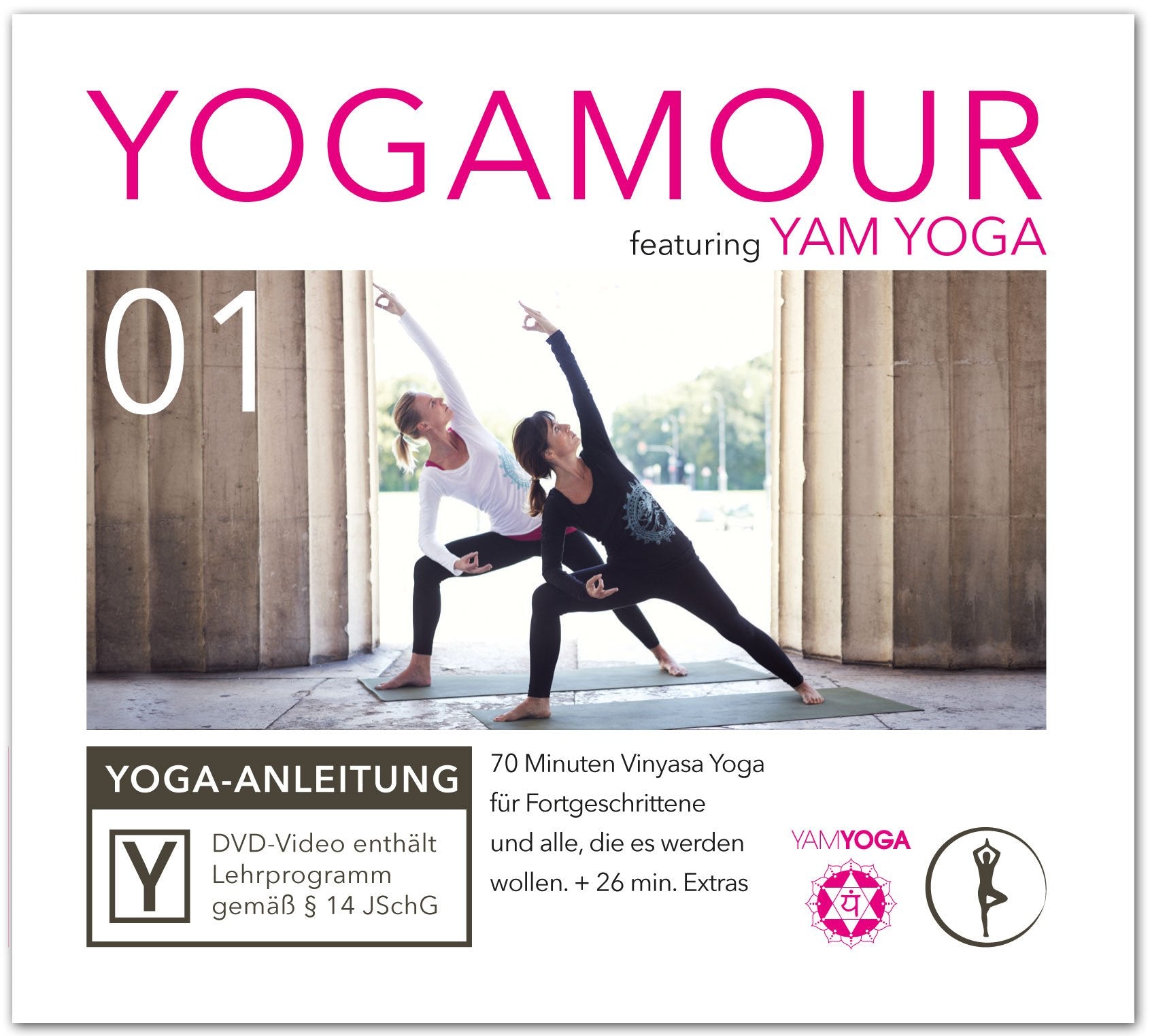 Vinyasa Yoga: Dynamische Übungen für Fortgeschrittene inkl. Meditation - YOGAMOUR DVD 01 Movies