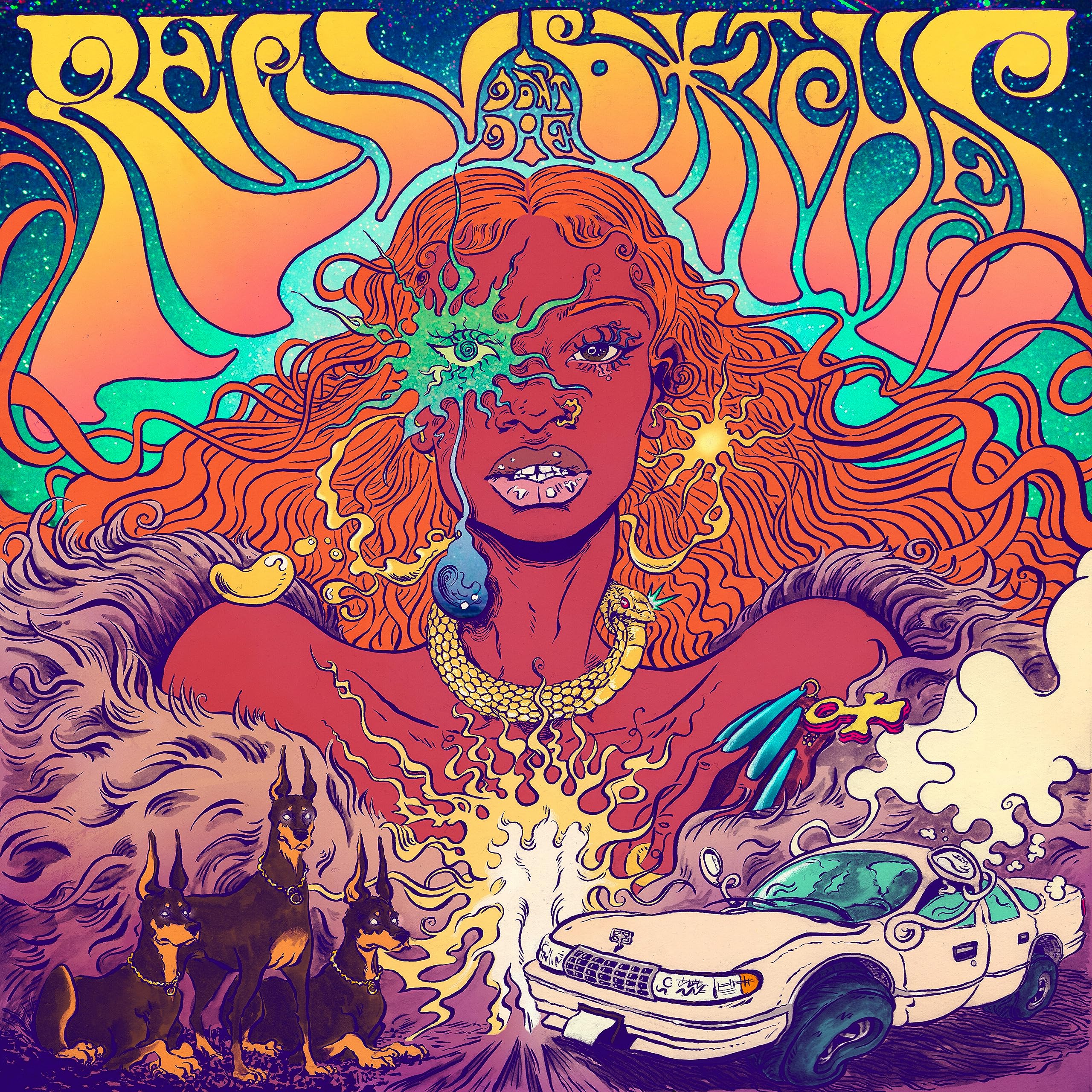 Real Bitches Don'T die (Neon Violet Vinyl) Rock