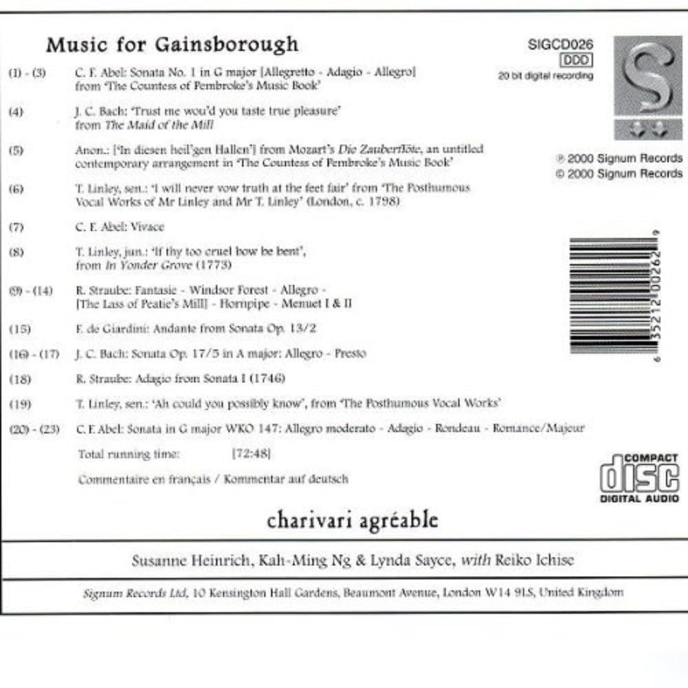 Musik für Gainsborough Music for Children