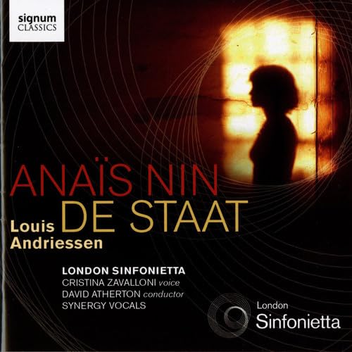 Louis Andriessen: Anaïs Nin/De Staat cd