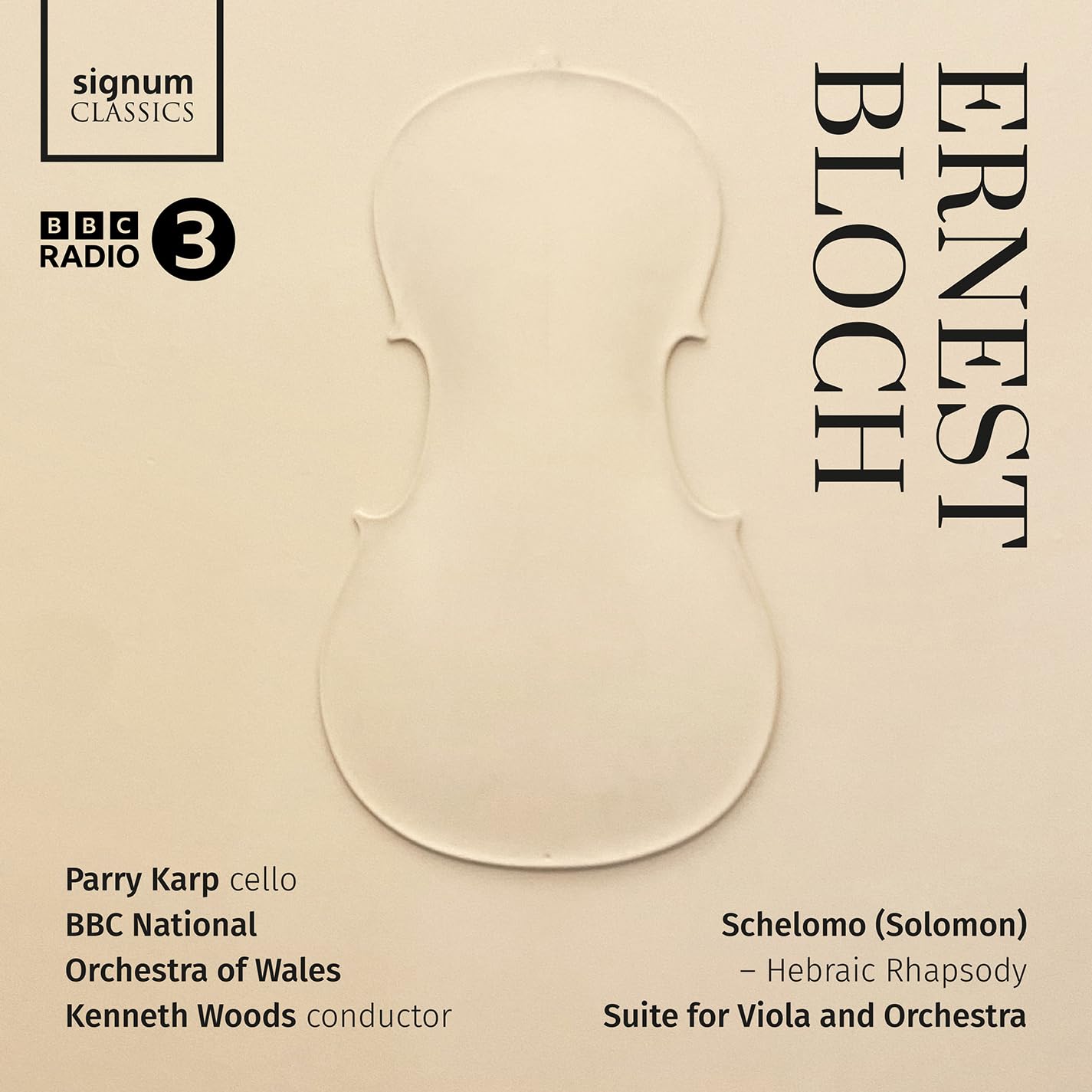 Bloch : Schelomo-Suite pour Alto et Orchestre cd