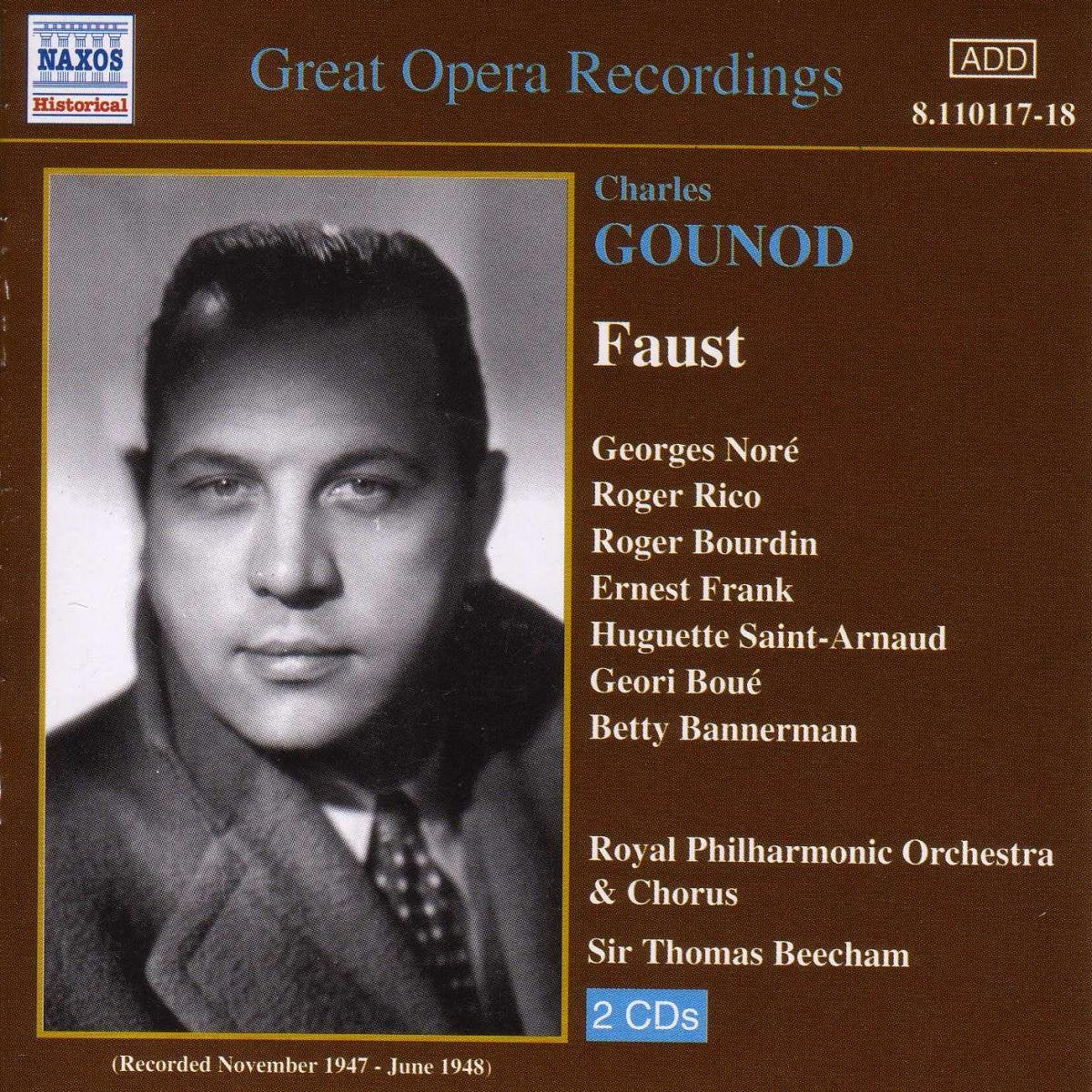 Gounod: Faust (Great Opera Recordings) Classical
