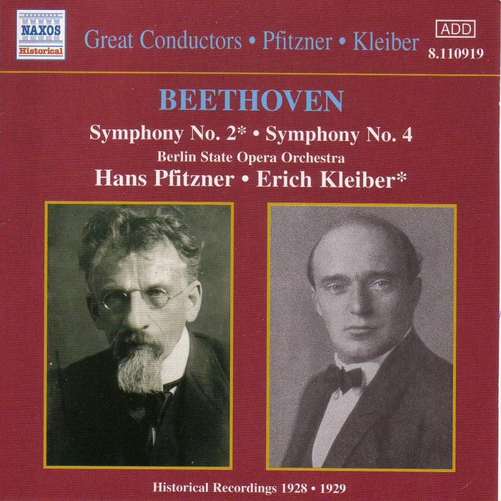 Great Conductors - Hans Pfitzner / Erich Kleiber (Aufnahmen 1928-1929) Symphony No. 2 & 4 Classical