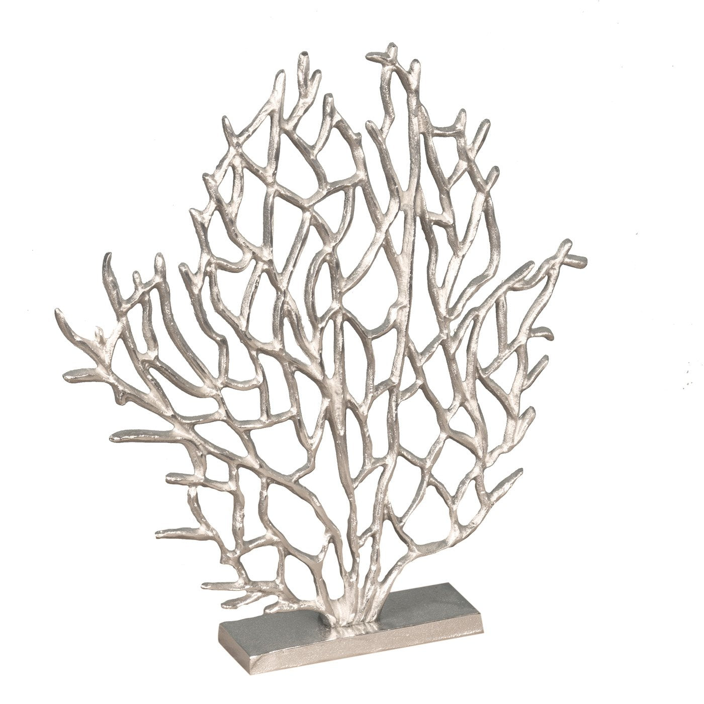 Belssia Figur Coral, Metall, Silber, 39 x 43 x 6 cm cd