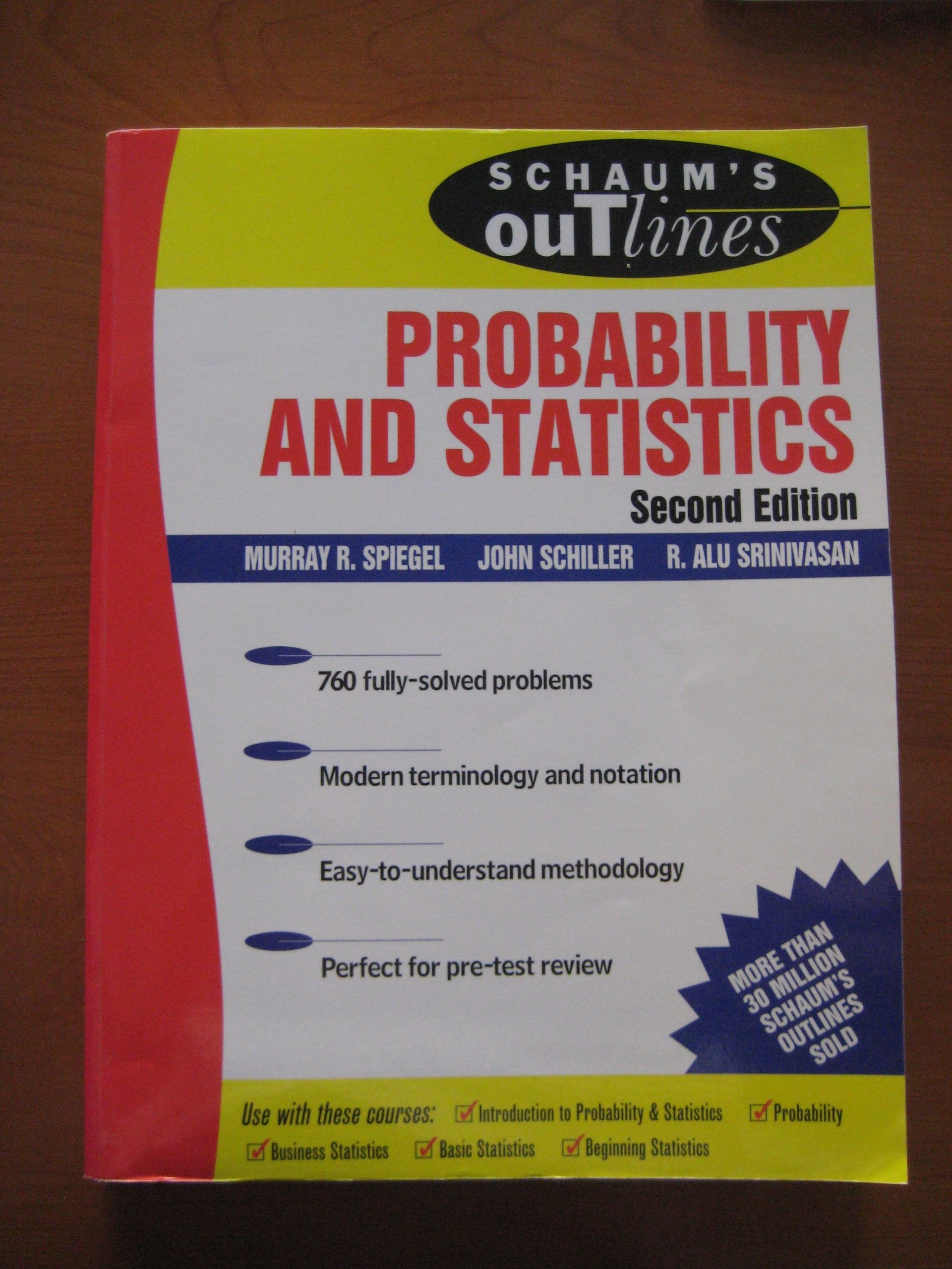 Schaum's Outline of Probability and Statistics. Mathematics
