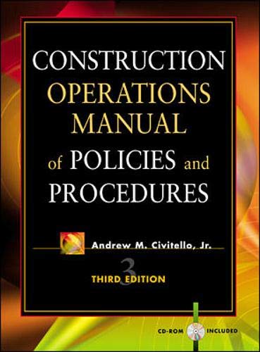 Construction Operations Manual of Policies and Procedures Business, Finance & Career