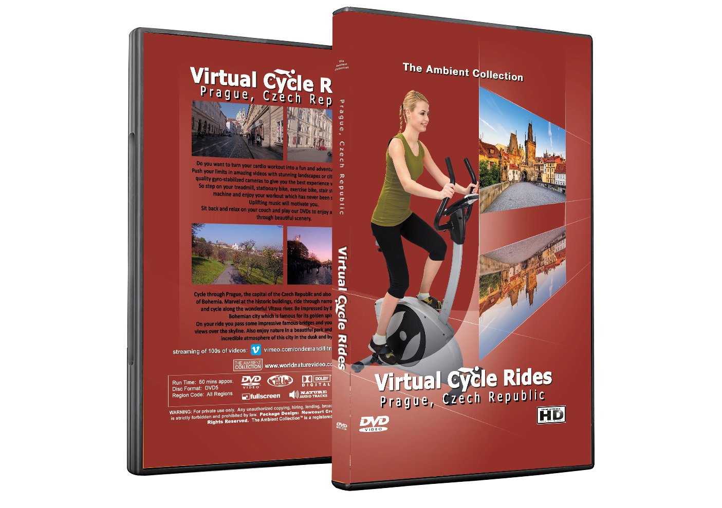Virtuelle Fahrradtouren DVD - Prag, Tschechische Republik - für Indoor Radfahren, Laufband und Jogging Workouts Movies