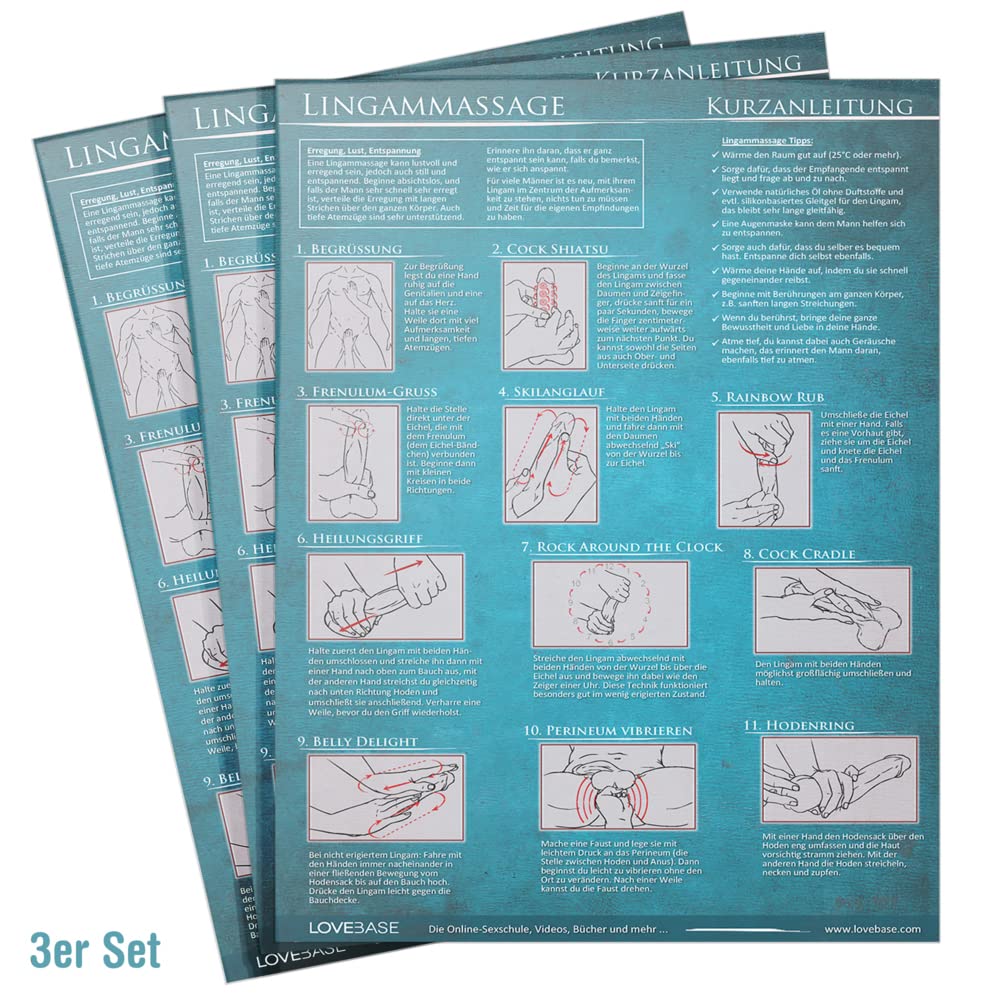 Lingam-Massage Kurzanleitung - 23 Penismassage-Techniken für die Tantramassage und mehr Genuss beim Sex - Praktische Schnellübersicht und ... für den Mann Social Sciences