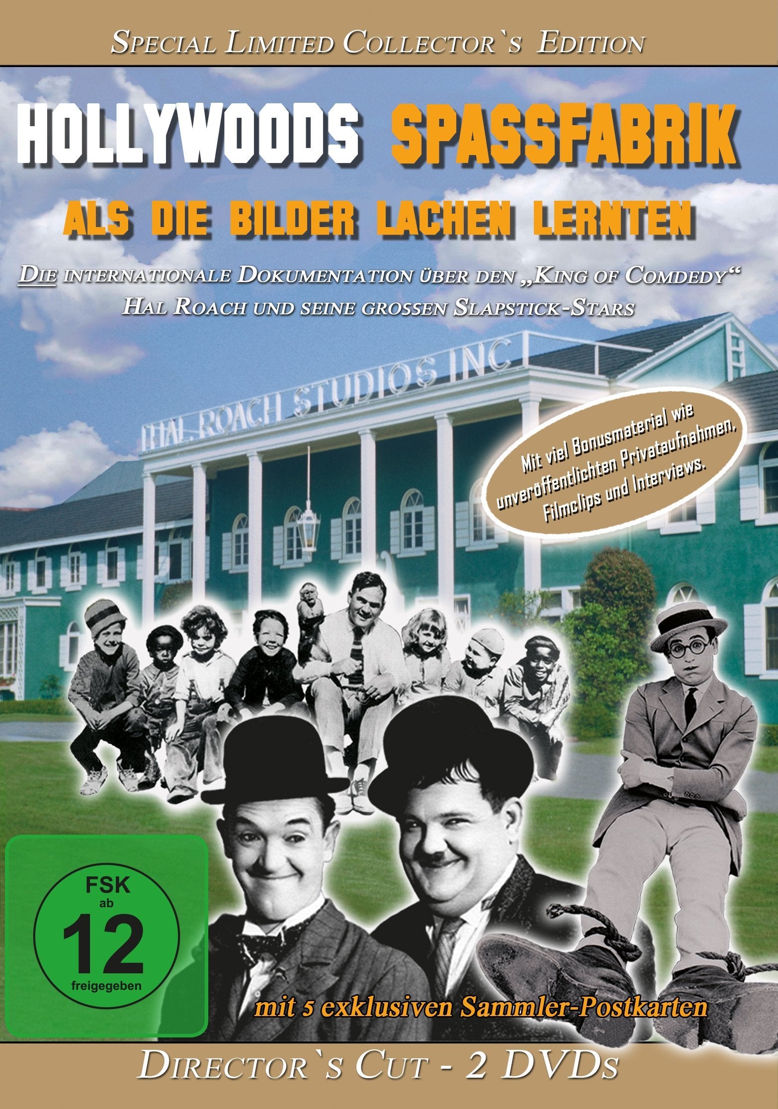 HOLLYWOODS SPASSFABRIK: Als die Bilder lachen lernten - Director´s Cut - Special Limited Collector´s Edition - 2er DVD-Box mit 5 exklusiven Sammlerpostkarten ! Die letzten Exemplare! Movies
