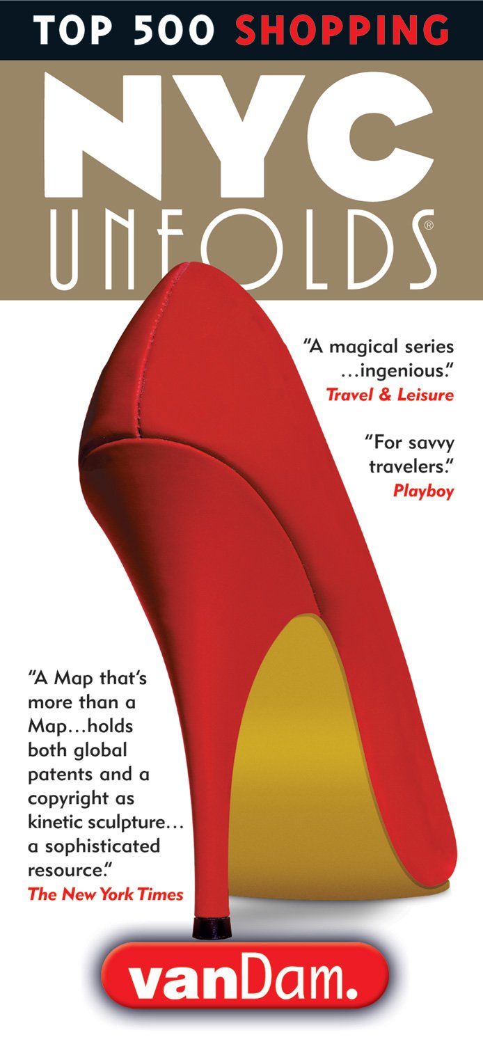 Vandam, NYC Shopping 2001 (Unfolds/Pop-Up Series) Maps & Plans