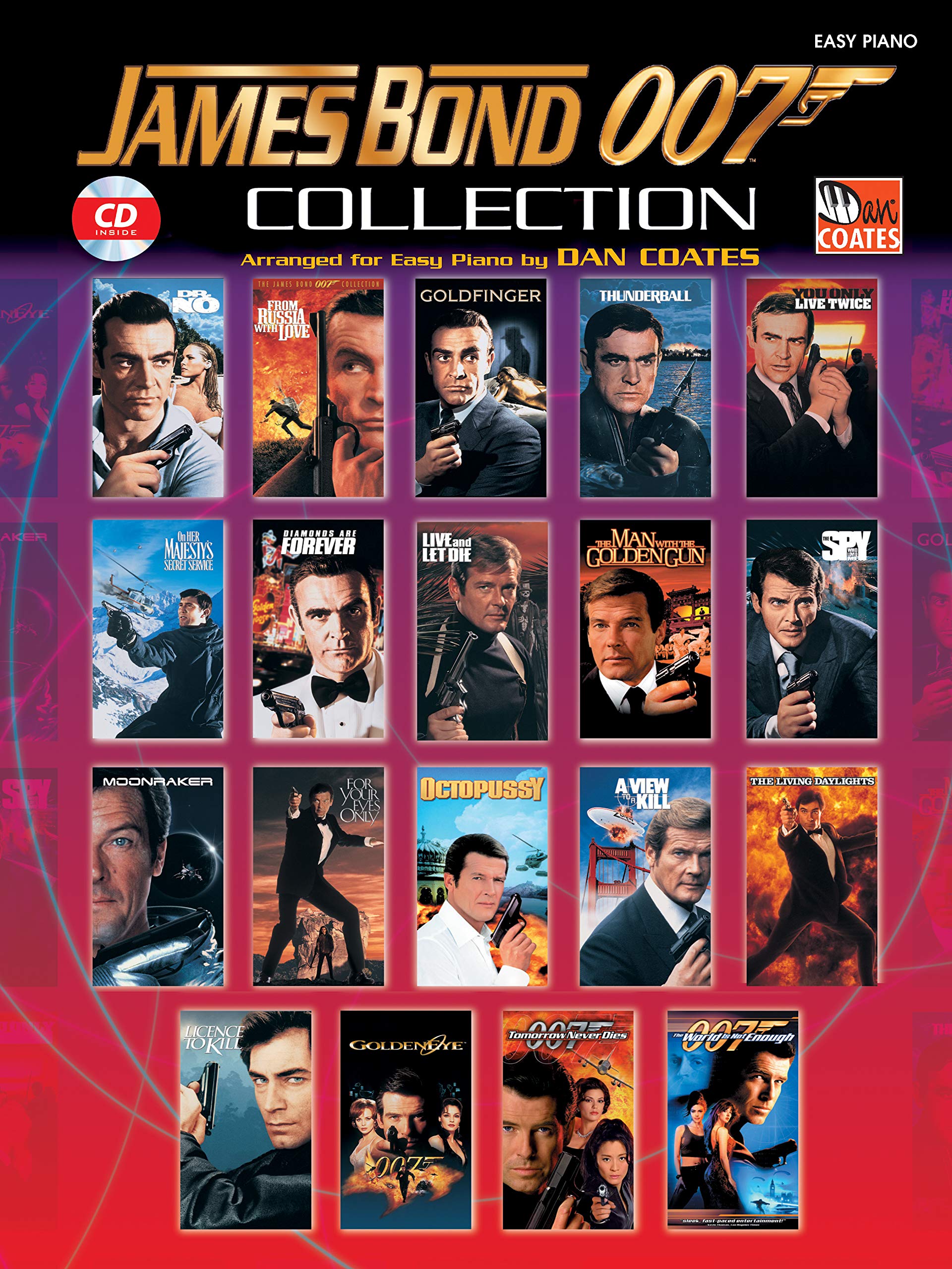 James Bond 007 Collection: Book & CD: Easy Piano (Easy Piano (Warner Bros.)): Klavier/Piano (incl. CD) Sheet Music