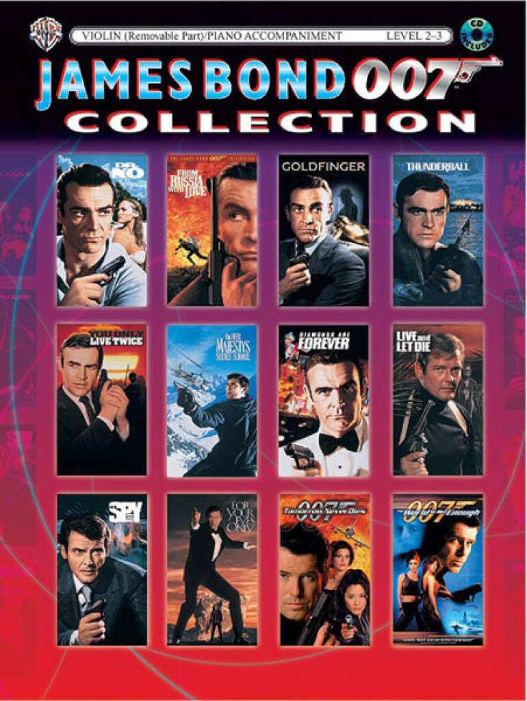 James Bond 007 Collection. Violine, Klavier: Violine/Geige, Klavierbegleitung (incl. CD) Sheet Music