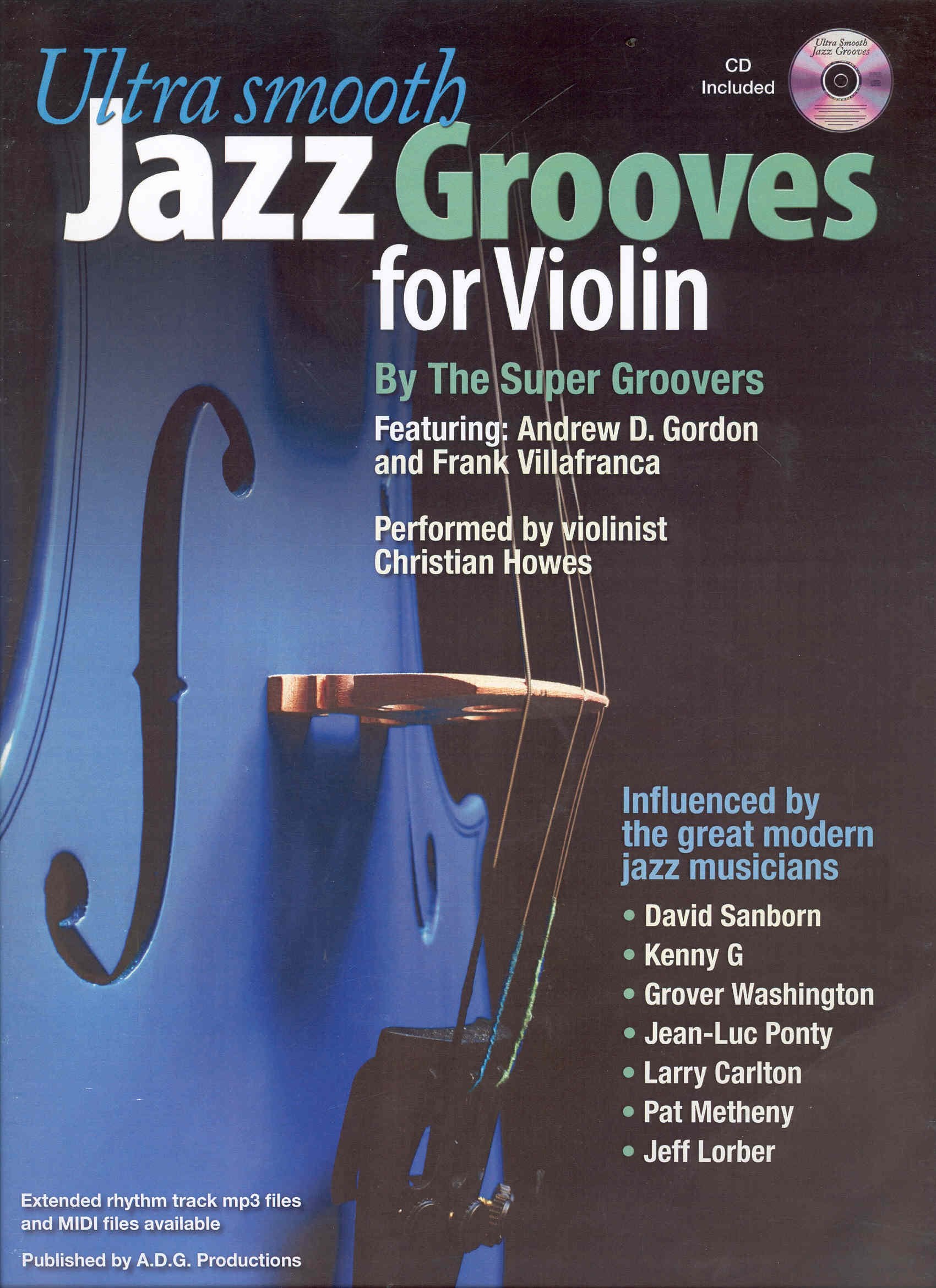 Ultra Smooth Jazz Grooves For Violin + CD Books