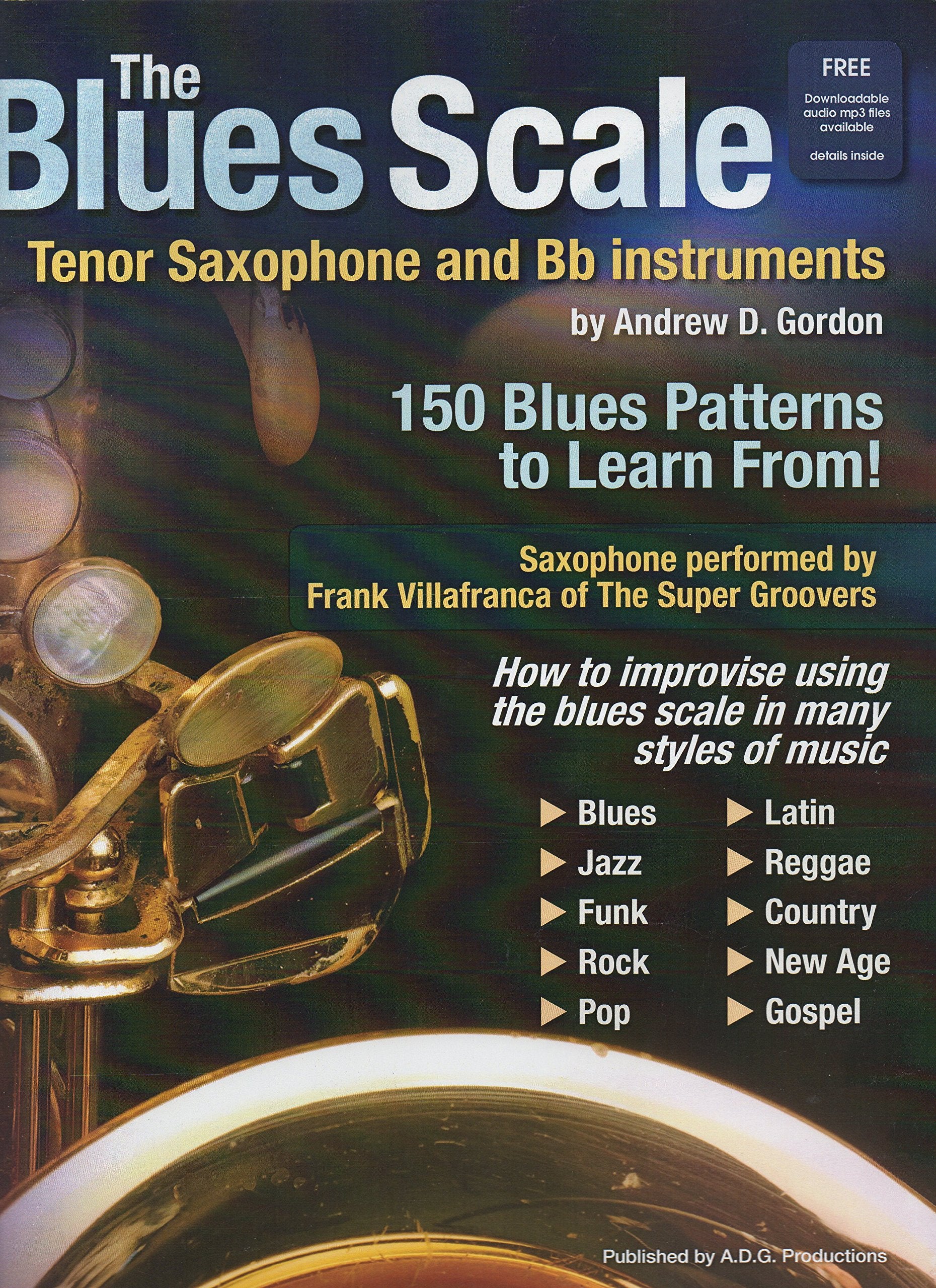 Blues Scales Tenor Saxophone And Bb Instruments + Cd book