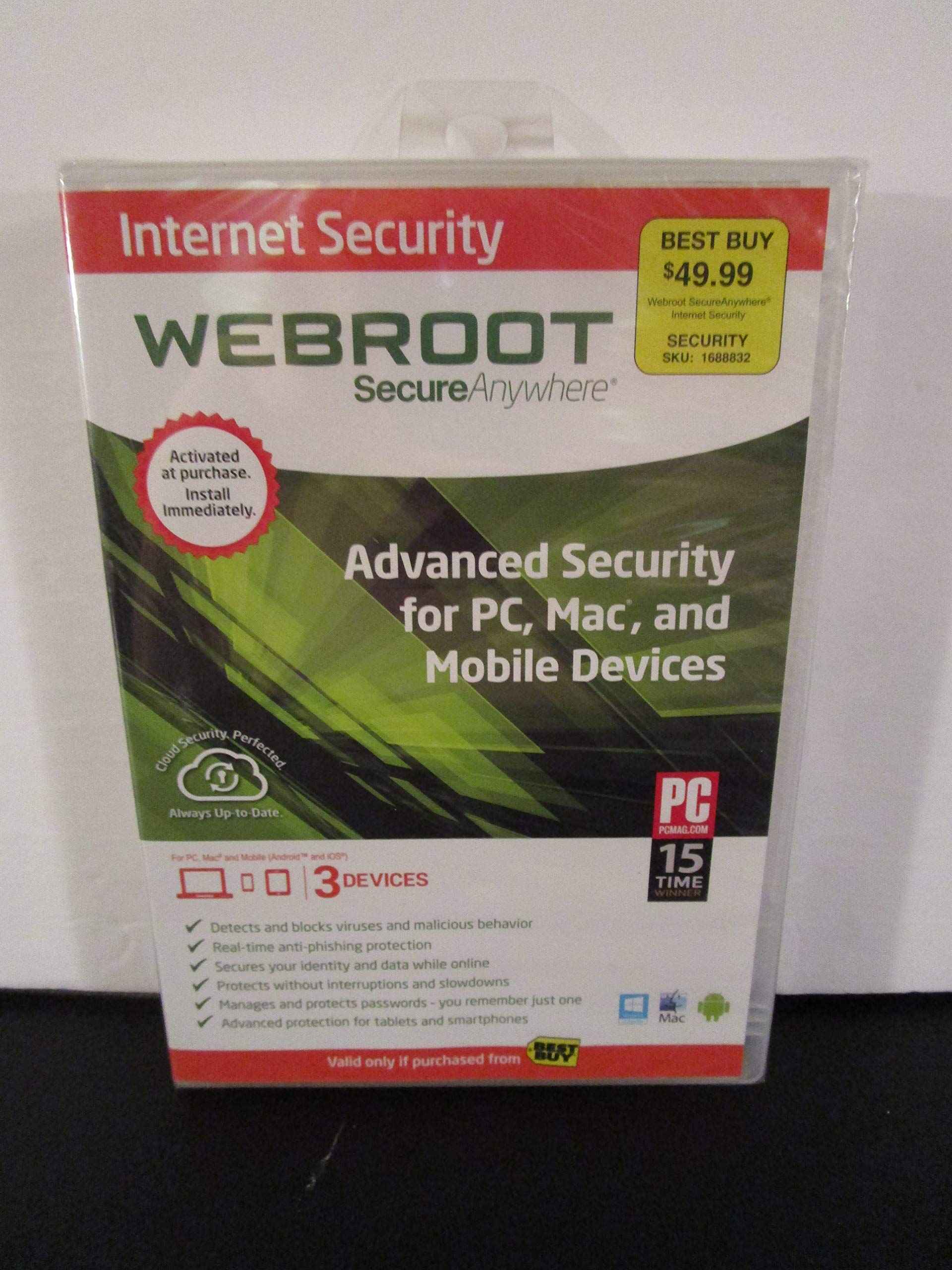 Webroot SecureAnywhere Internet-Sicherheitssystem für Mac / Windows Other software