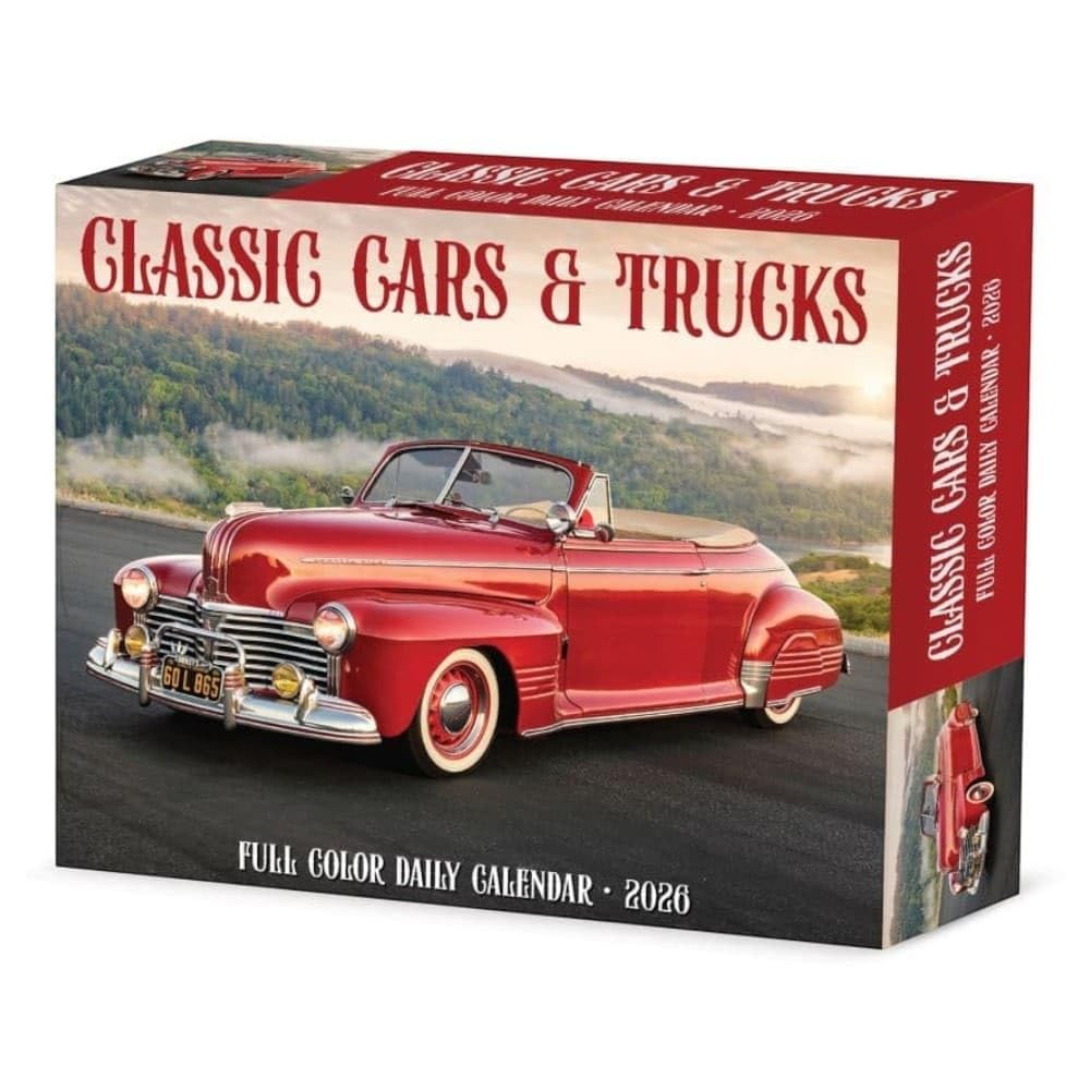 Classic Cars & Trucks 2026 5.4 X 6.2 Box Calendar Hobbies & Crafts
