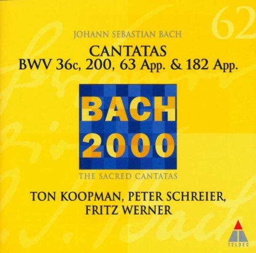 Product Image: Secular Cantatas 63 App., 182
